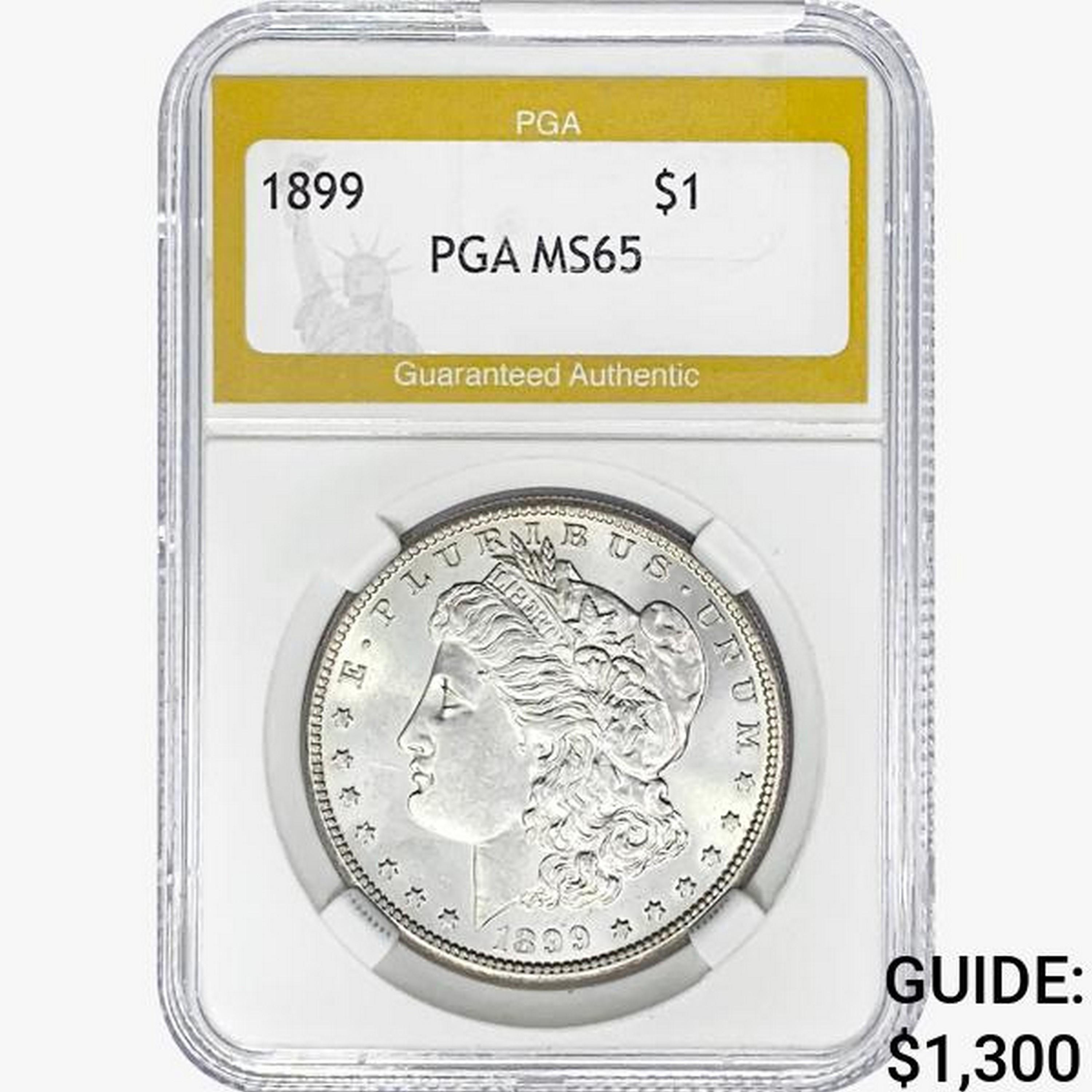 1899 Morgan Silver Dollar PGA MS65