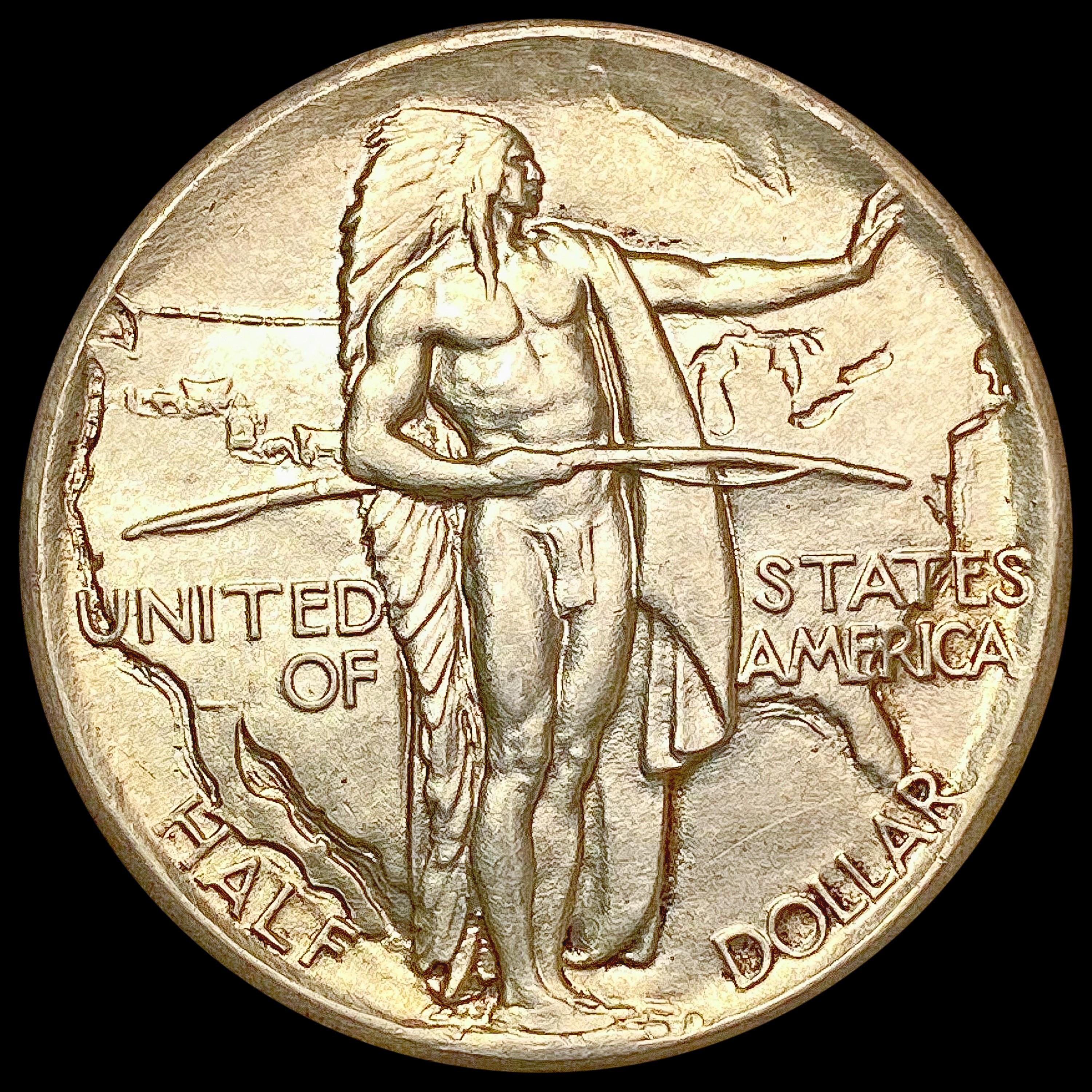 1926 Oregon Trail Half Dollar CHOICE AU