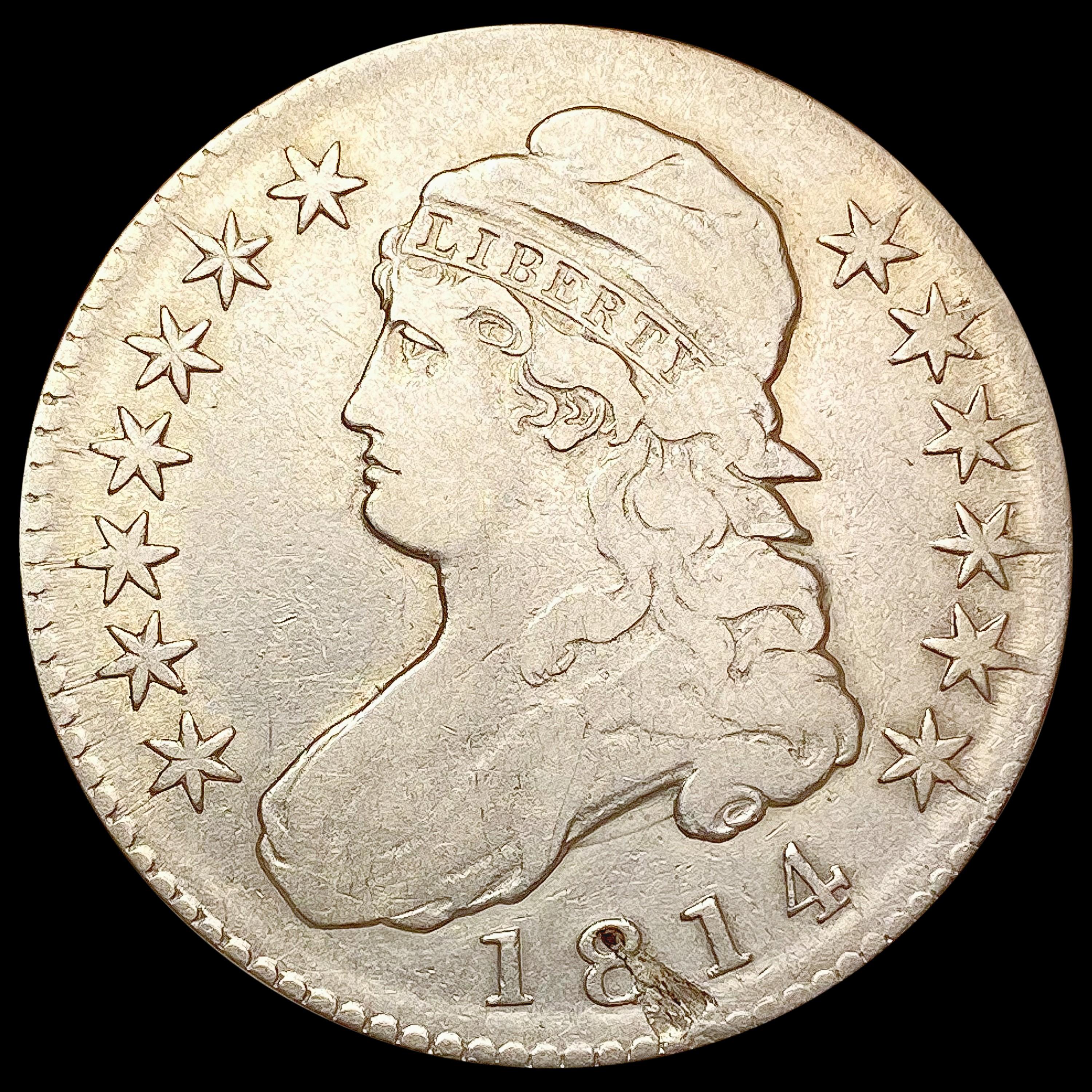 1814 Capped Bust Half Dollar LIGHTLY CIRCULATED