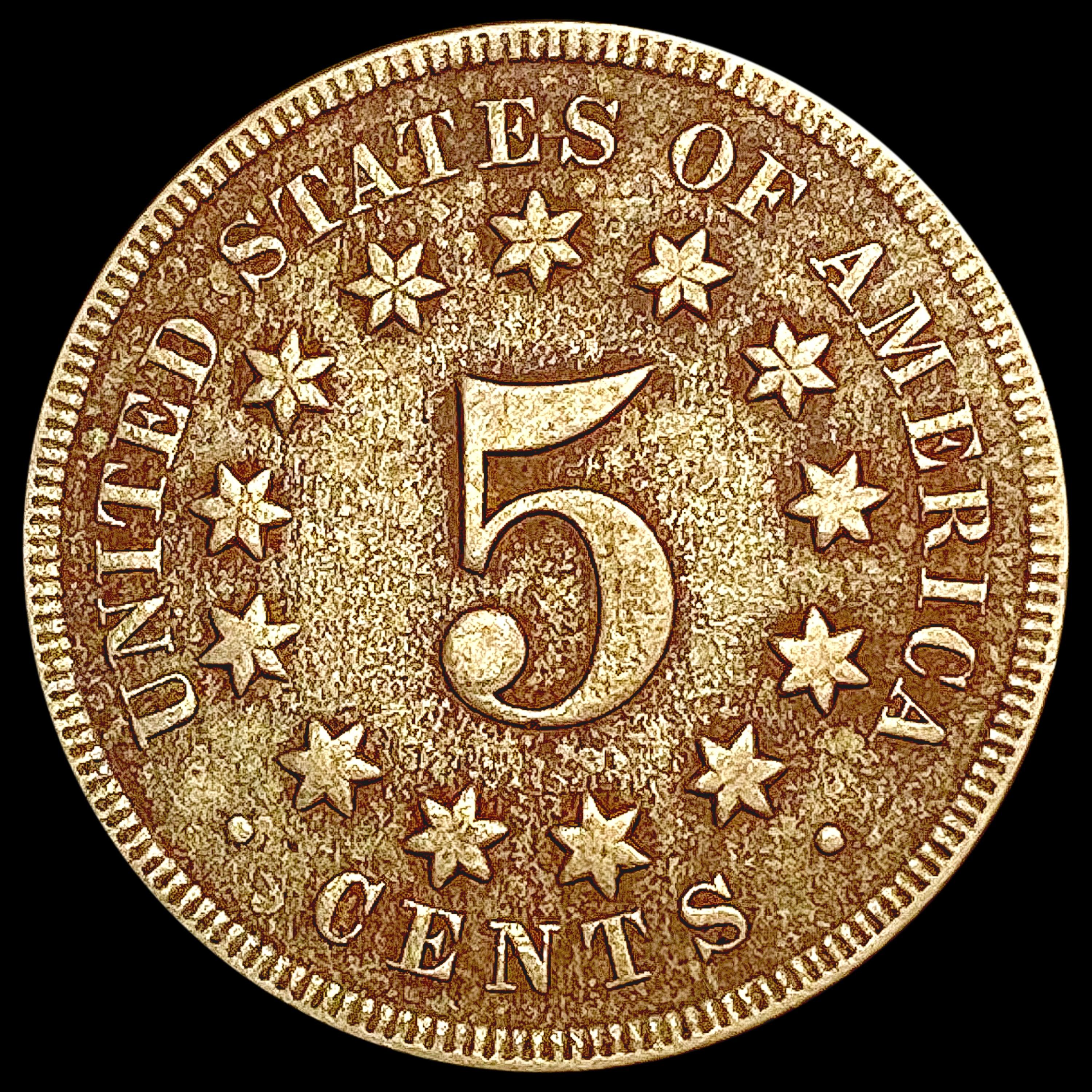 1887 Shield Nickel LIGHTLY CIRCULATED