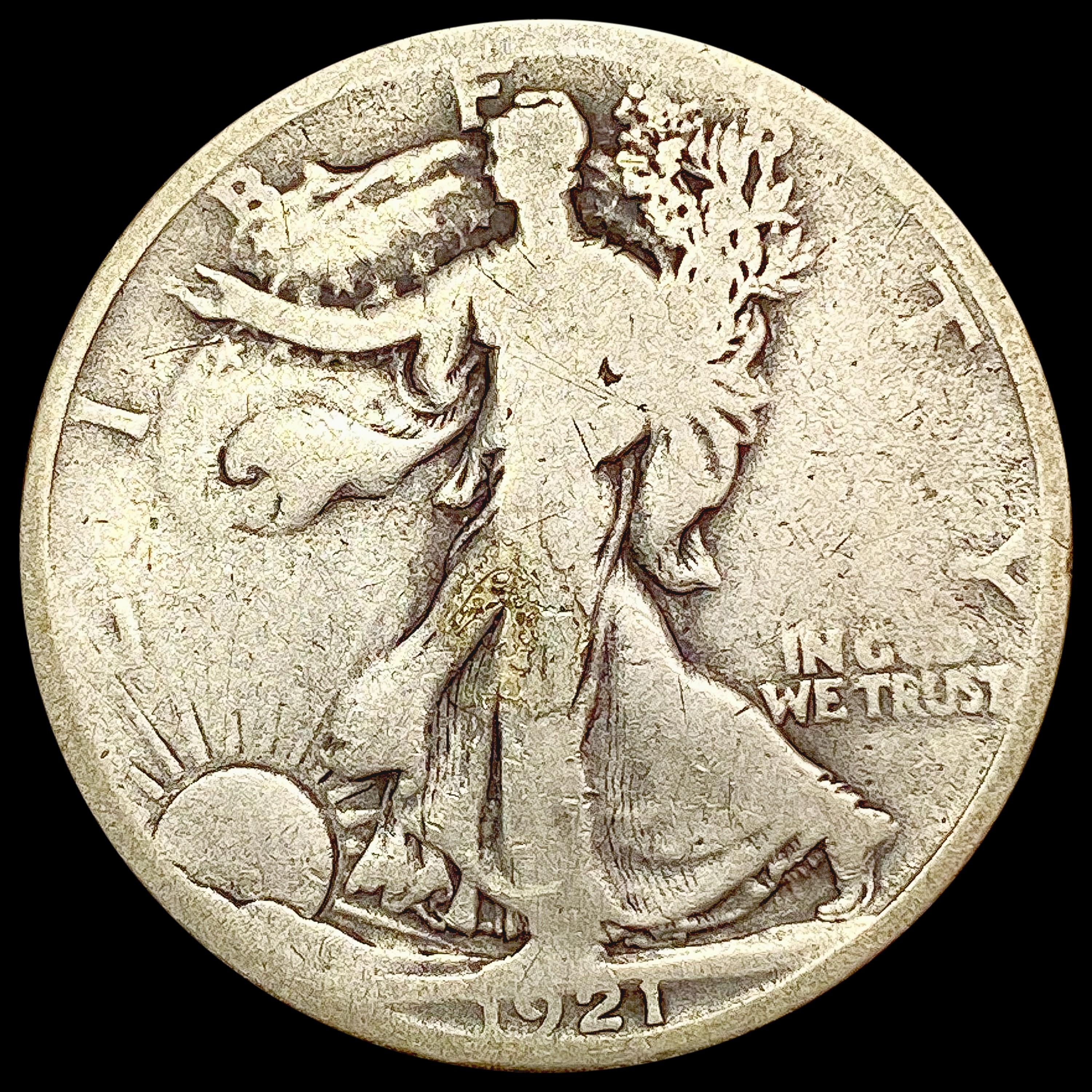 1921 Walking Liberty Half Dollar NICELY CIRCULATED