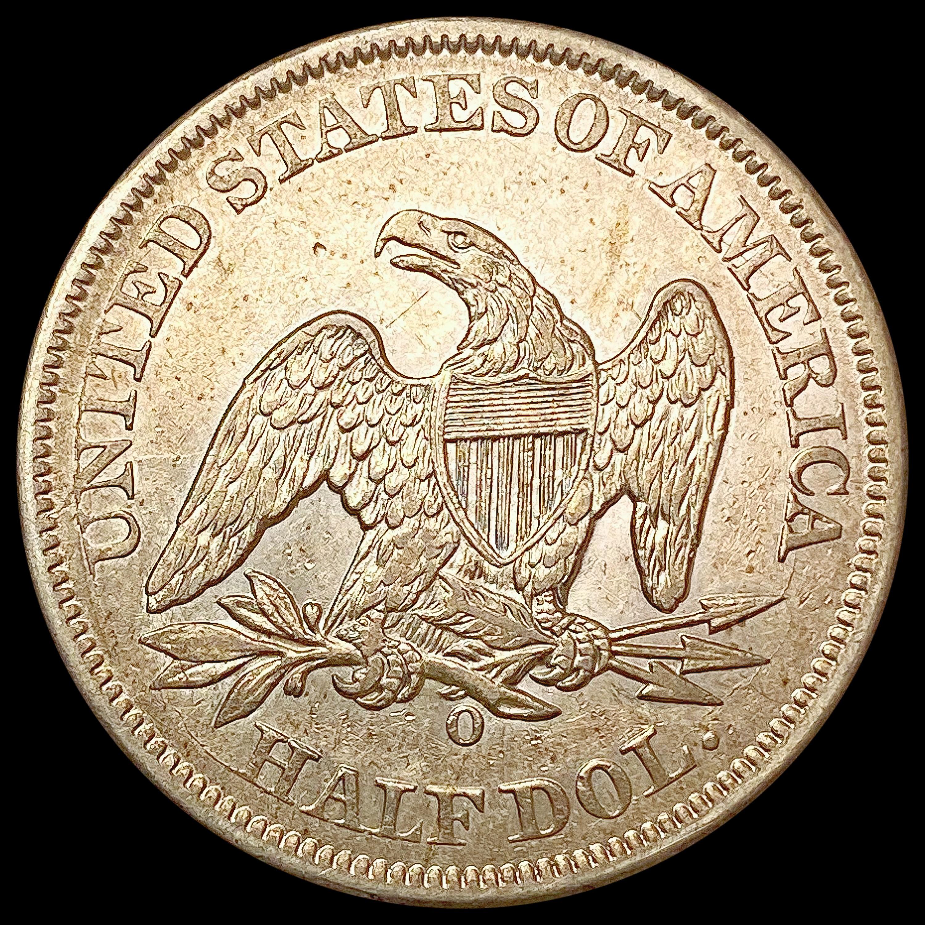 1855-O Seated Liberty Half Dollar CHOICE AU