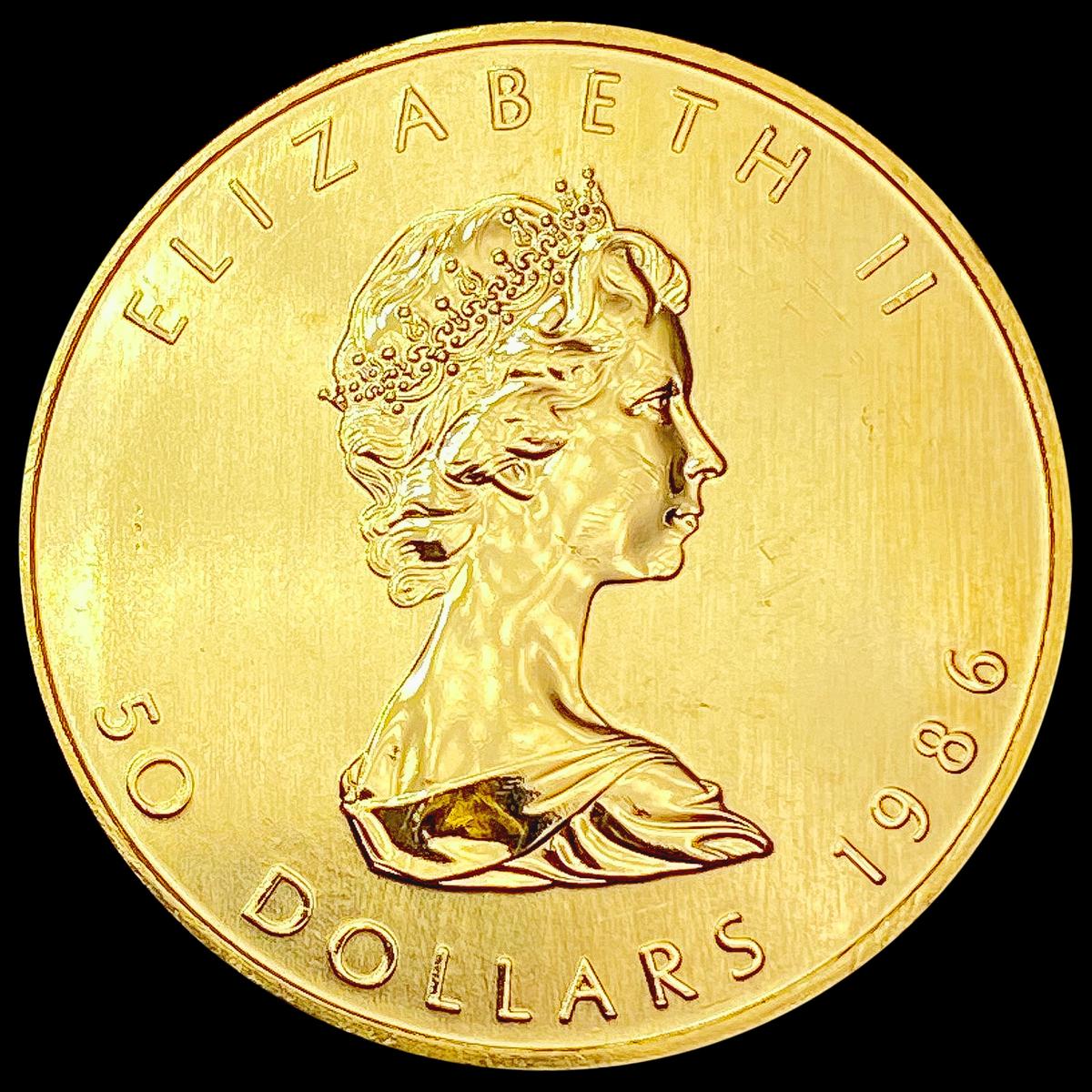 1986 Canada Gold Maple 1oz SUPERB GEM BU