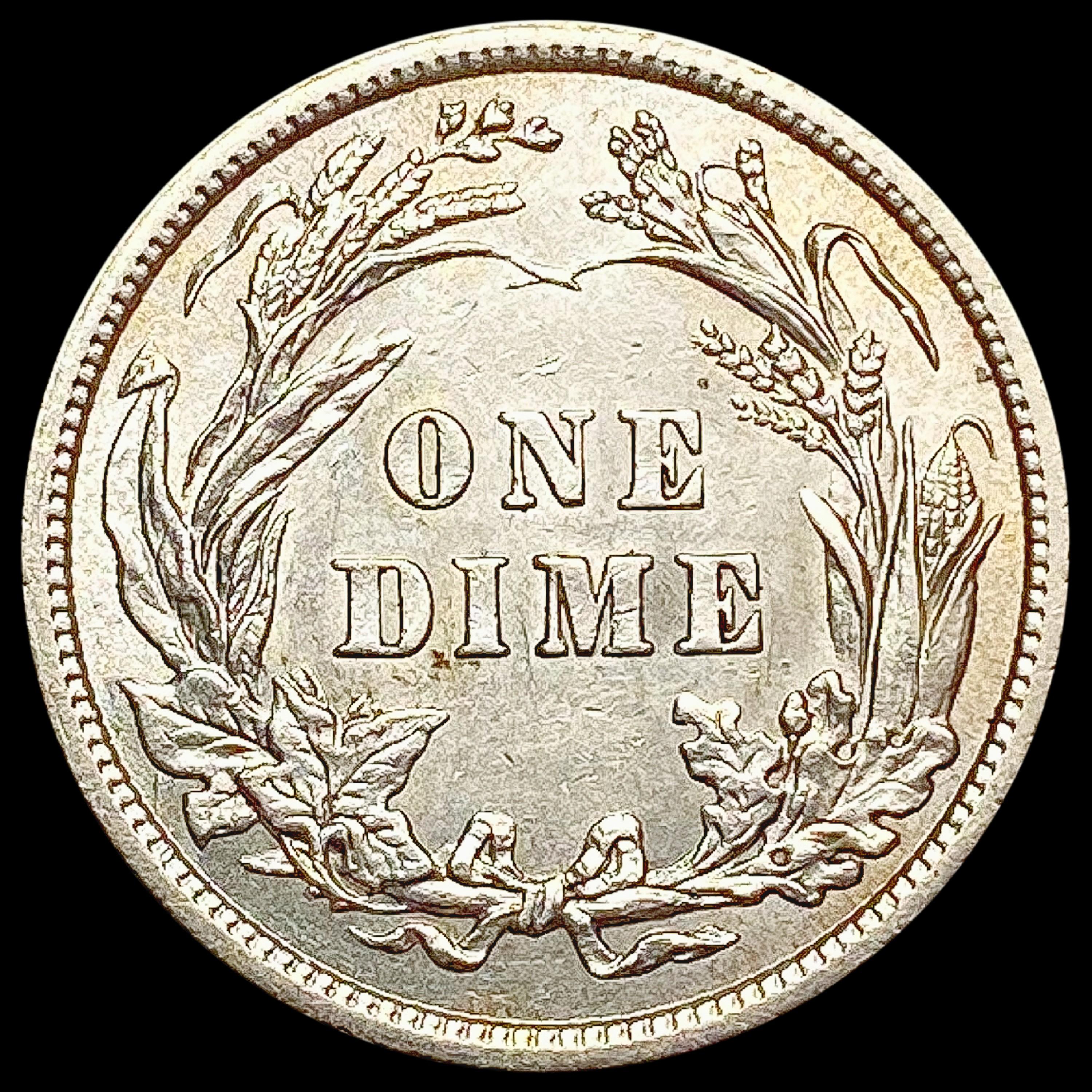 1907 Barber Dime UNCIRCULATED