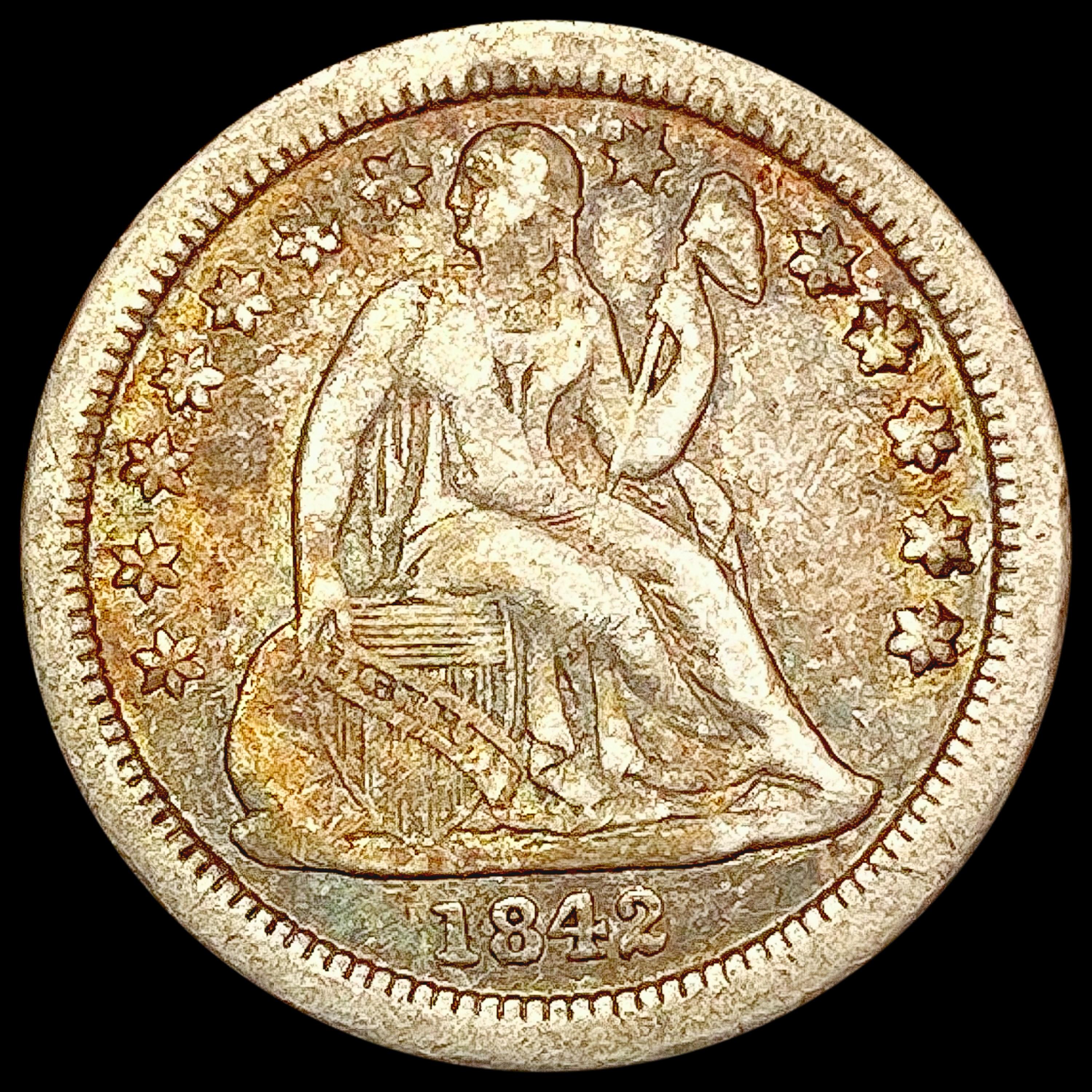 1842-O Seated Liberty Dime LIGHTLY CIRCULATED