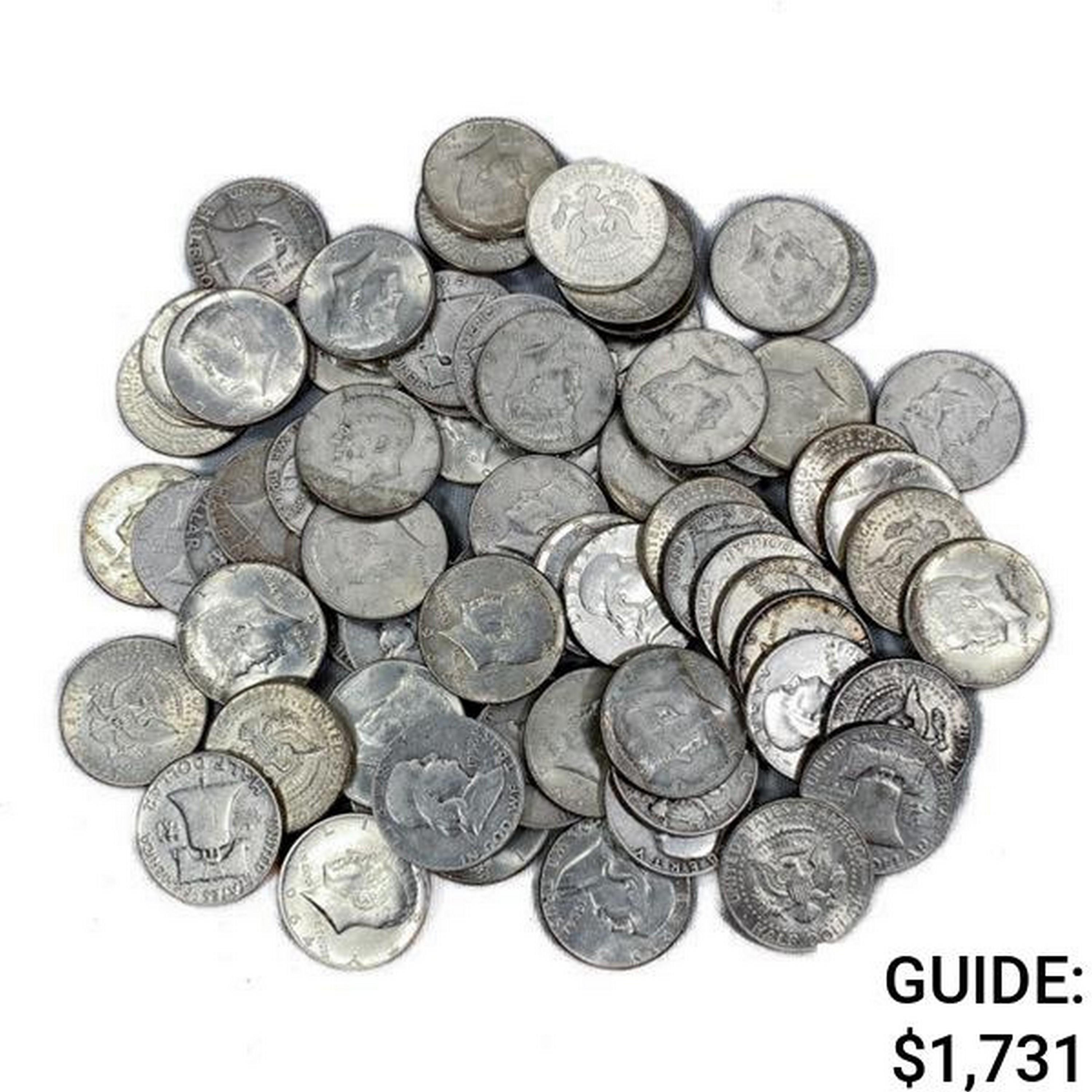 1949-1964 Silver Franklin and Kennedy Half Dollars