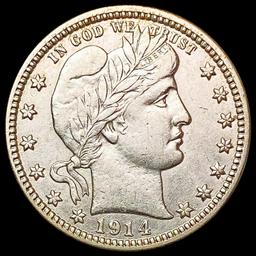 1914-D Barber Quarter CHOICE AU