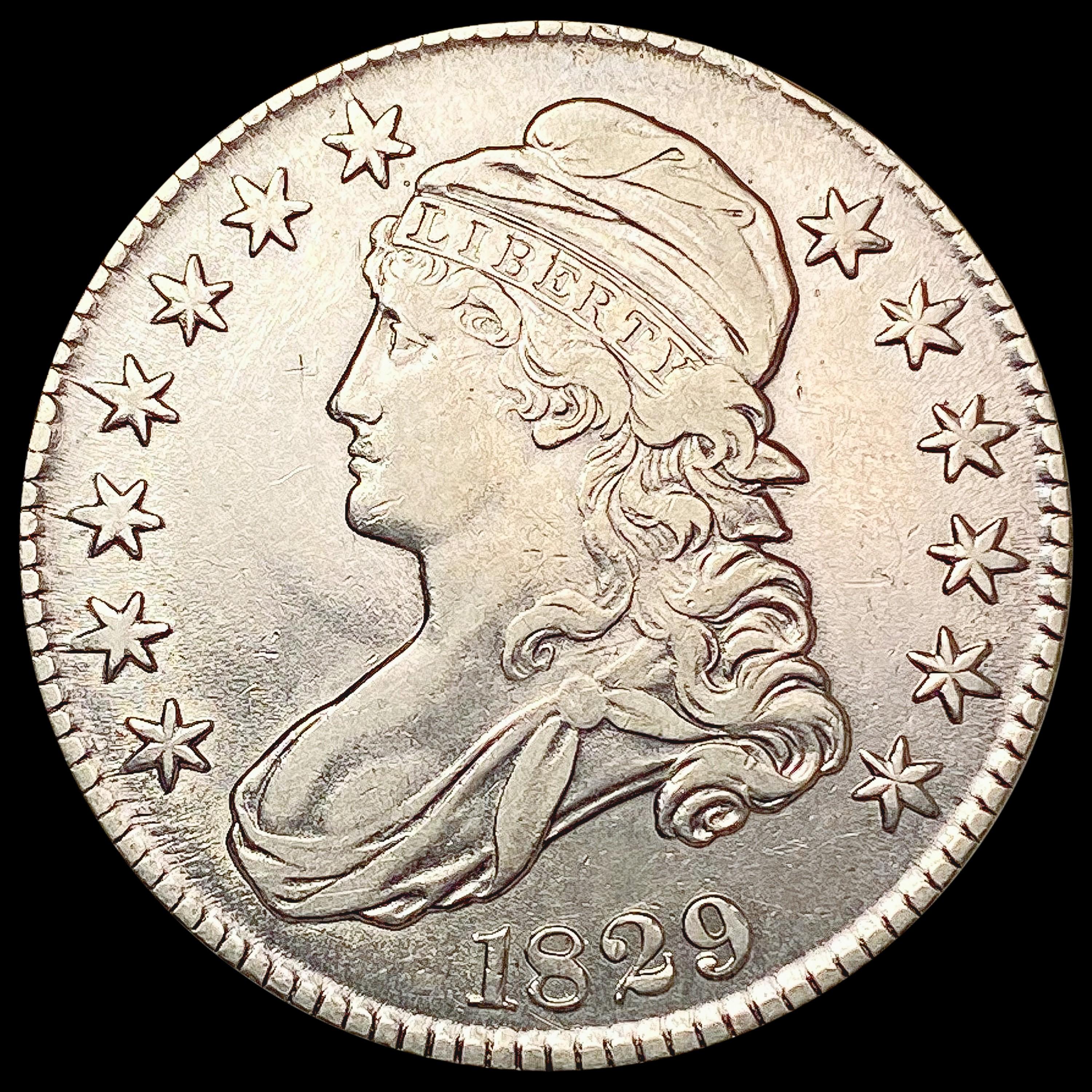 1829 Capped Bust Half Dollar CLOSELY UNCIRCULATED