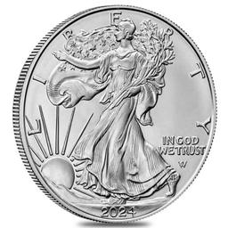 2024 AMERICAN SILVER EAGLE 20 COIN BU ROLL