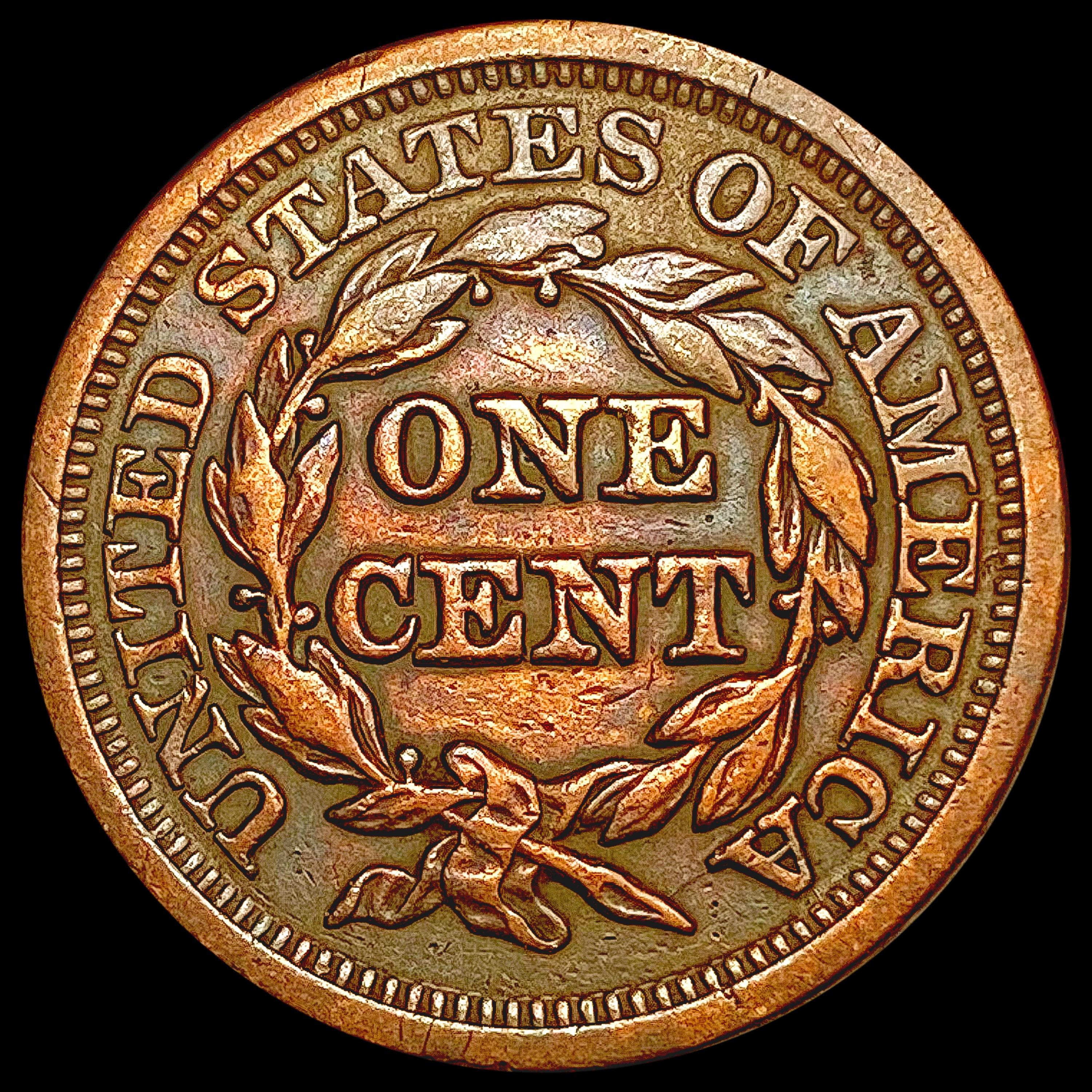 1846 Braided Hair Cent CLOSELY UNCIRCULATED