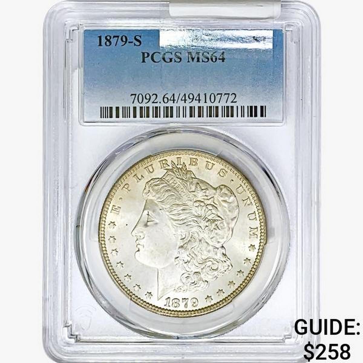 1879-S Morgan Silver Dollar PCGS MS64