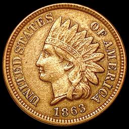 1863 Indian Head Cent CLOSELY UNCIRCULATED