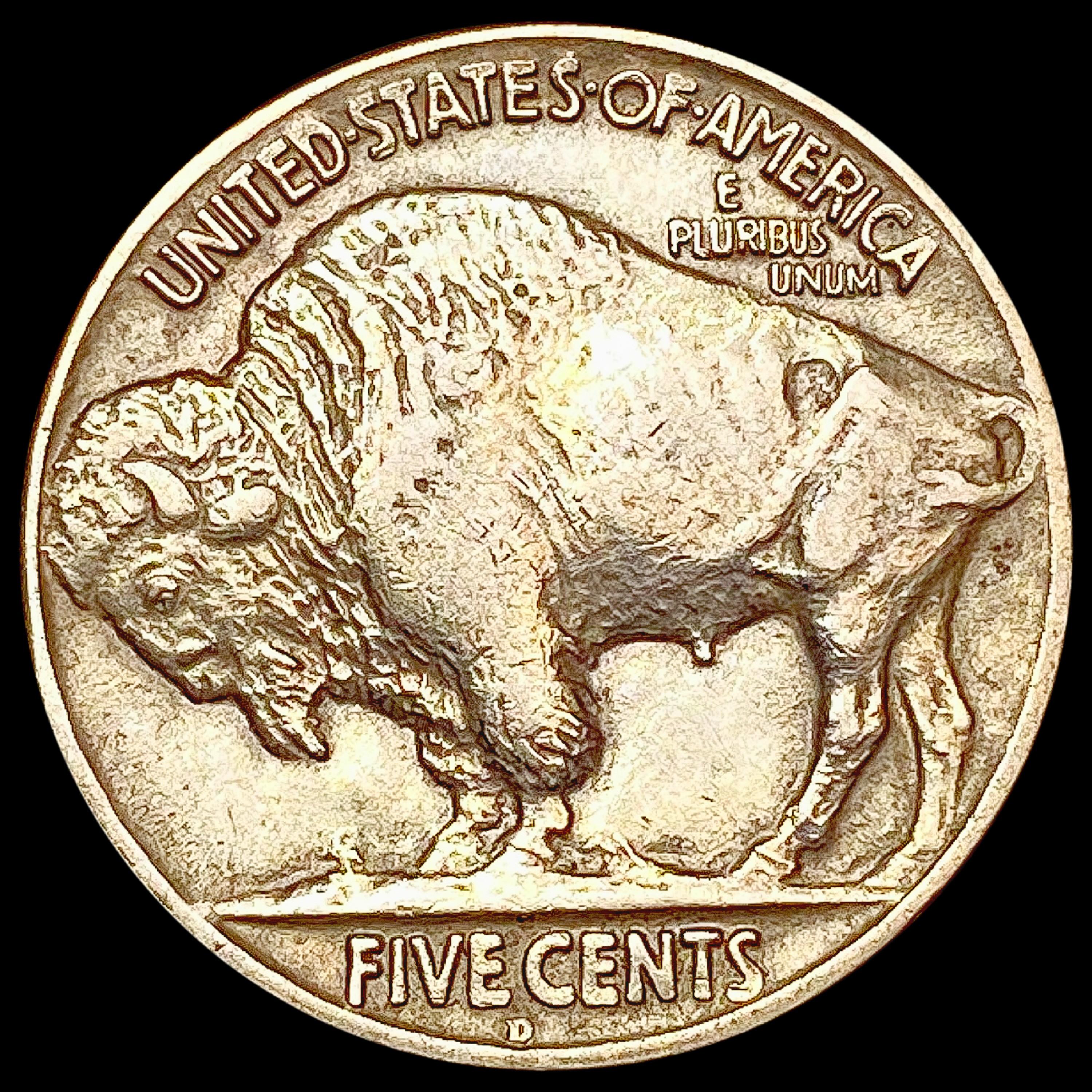 1928-D Buffalo Nickel CHOICE AU