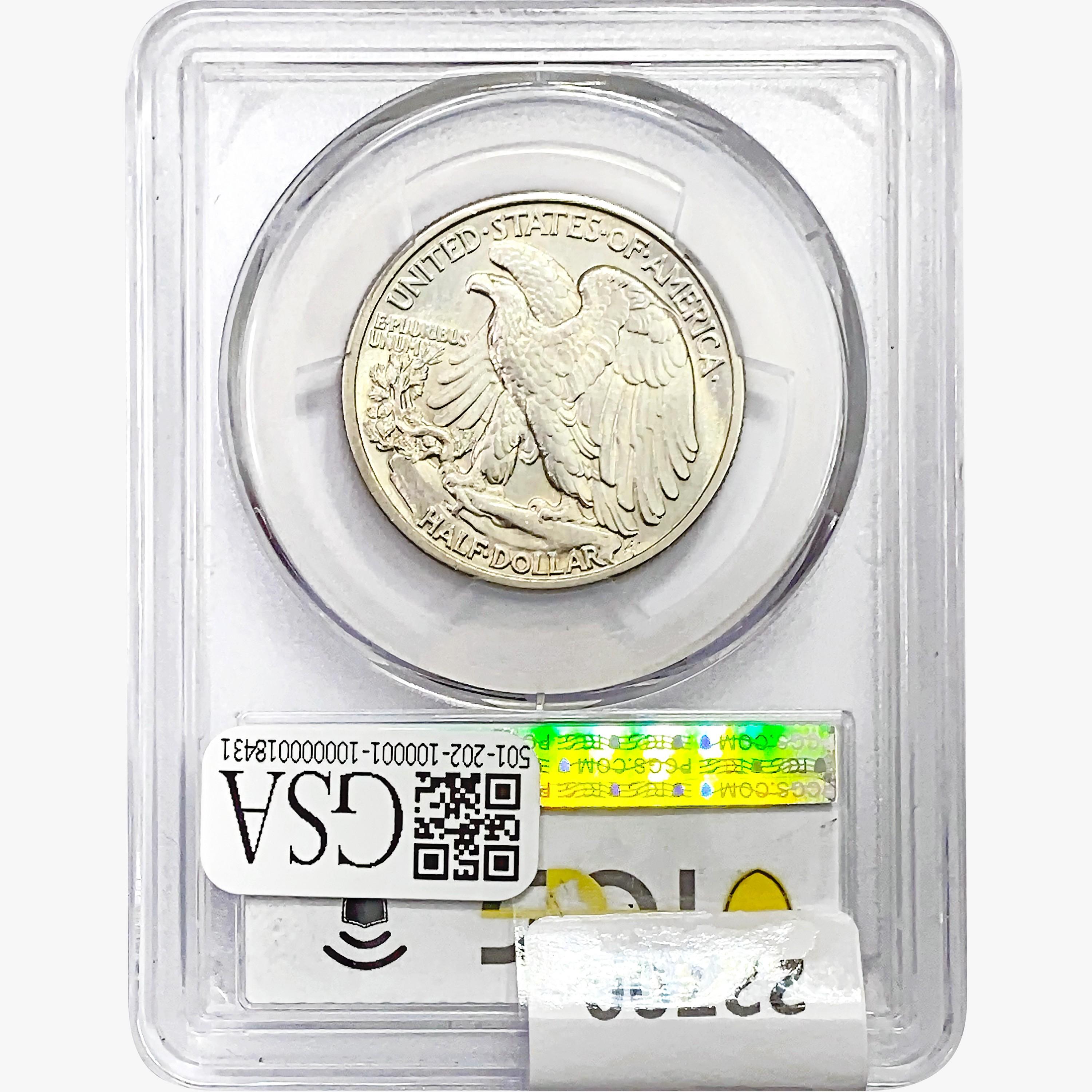 1939 Walking Liberty Half Dollar PCGS MS64