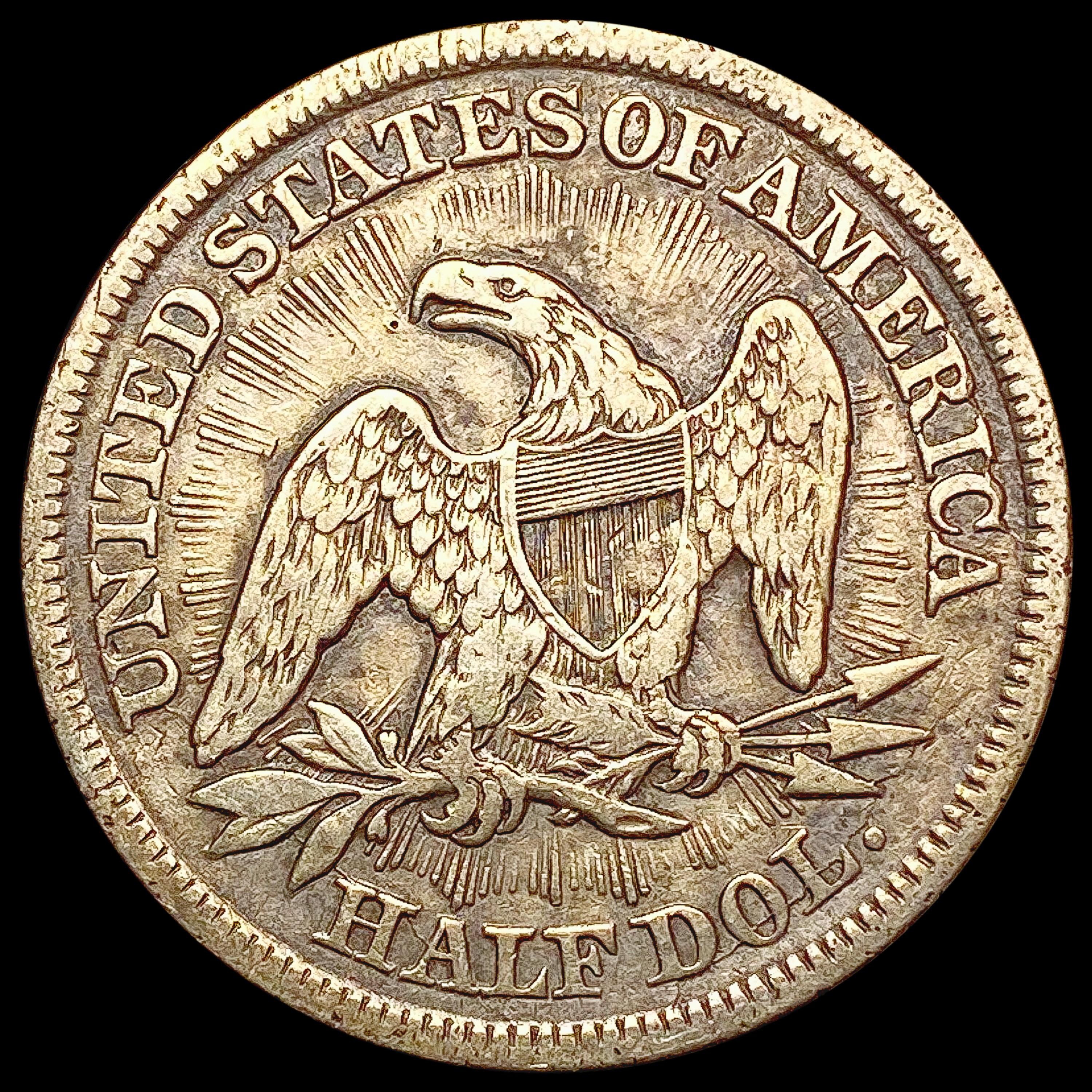 1853 Seated Liberty Half Dollar LIGHTLY CIRCULATED