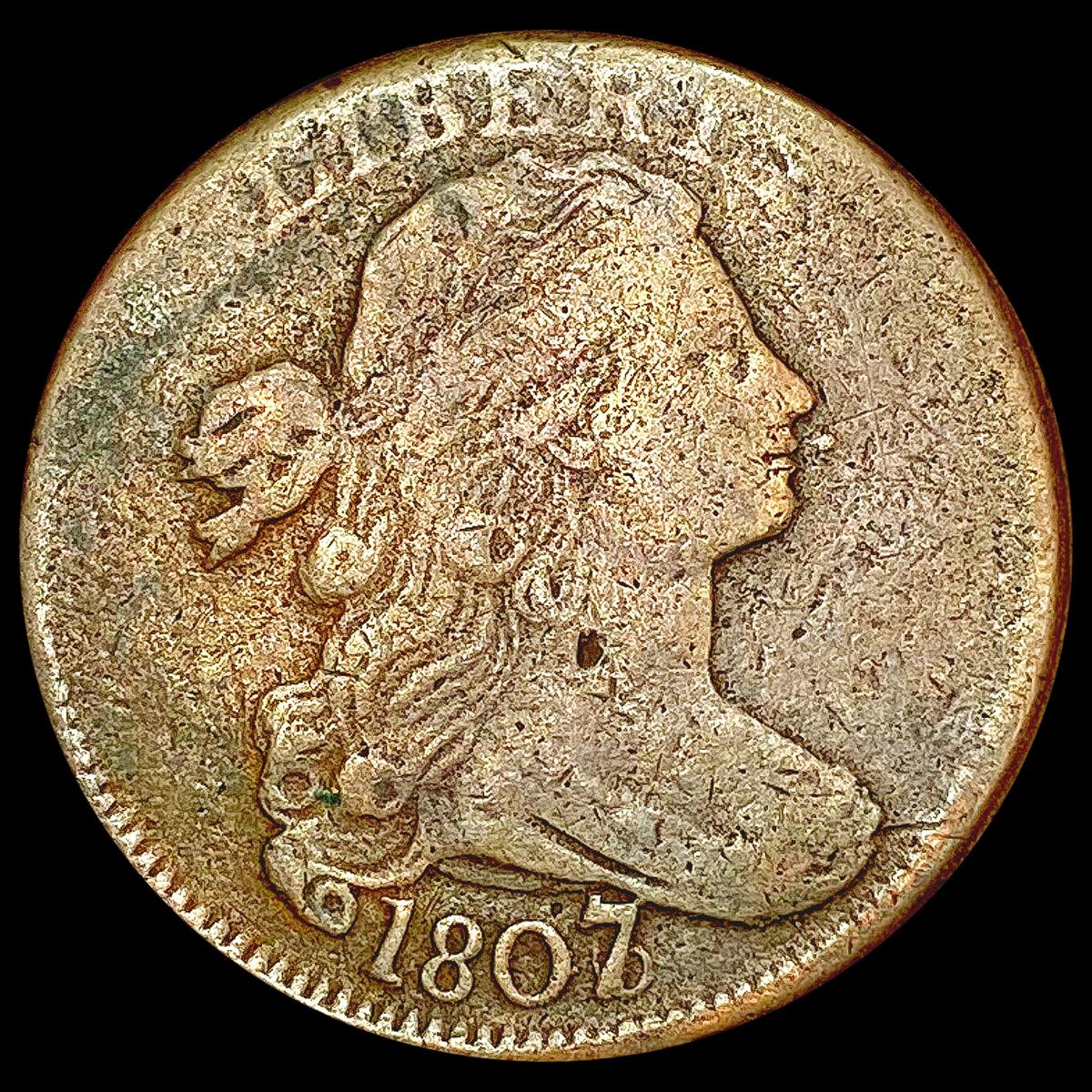 1807/6 Draped Bust Cent NICELY CIRCULATED