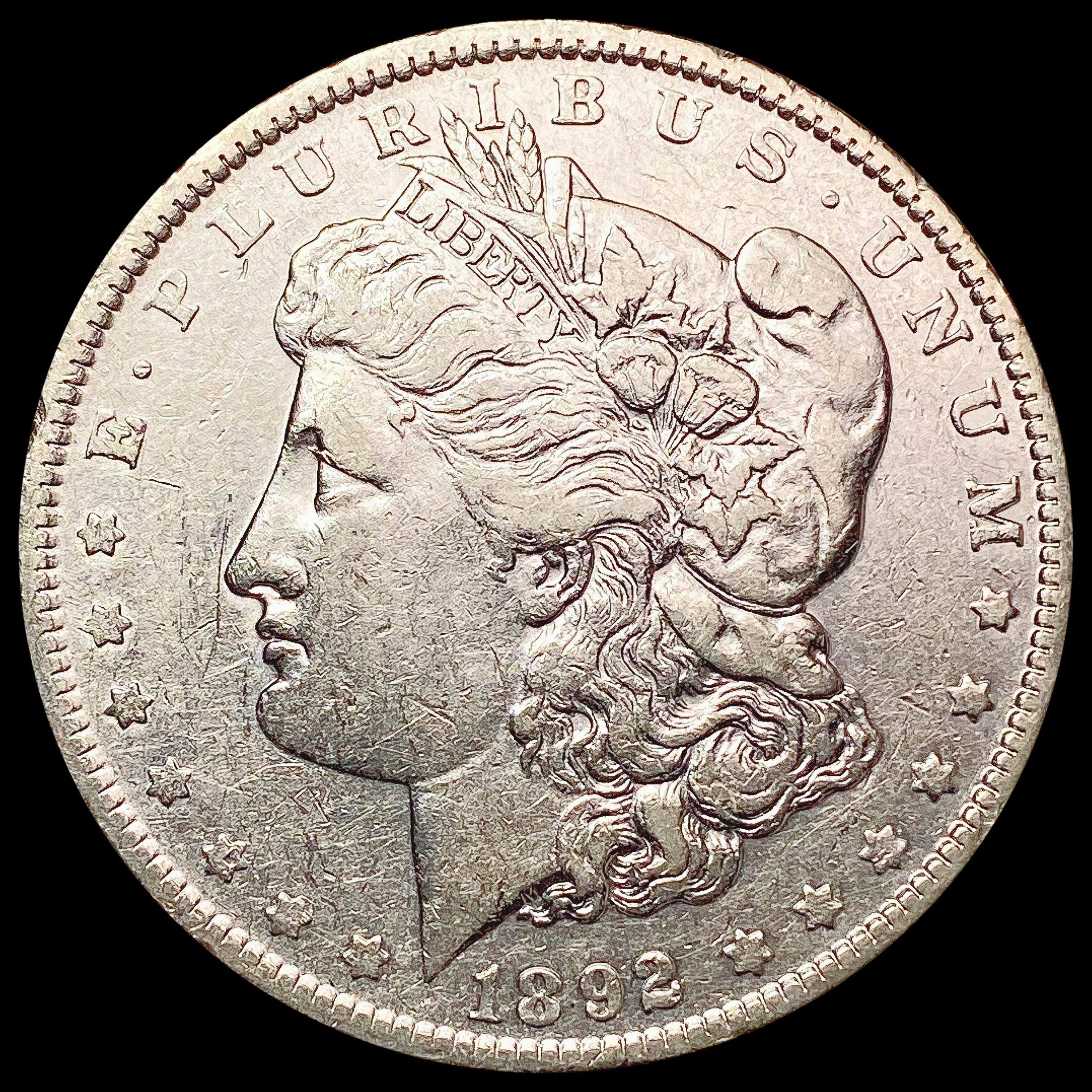 1892 Morgan Silver Dollar NEARLY UNCIRCULATED