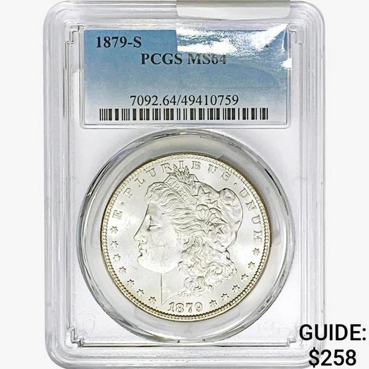 1879-S Morgan Silver Dollar PCGS MS64