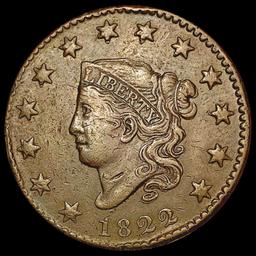 1822 Coronet Head Cent LIGHTLY CIRCULATED