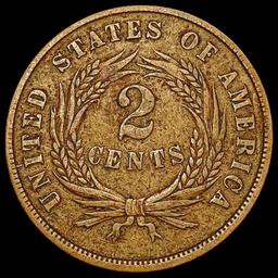 1865 Two Cent Piece LIGHTLY CIRCULATED