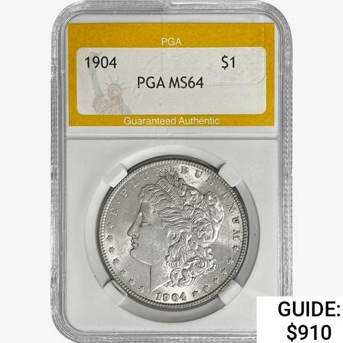 1904 Morgan Silver Dollar PGA MS64