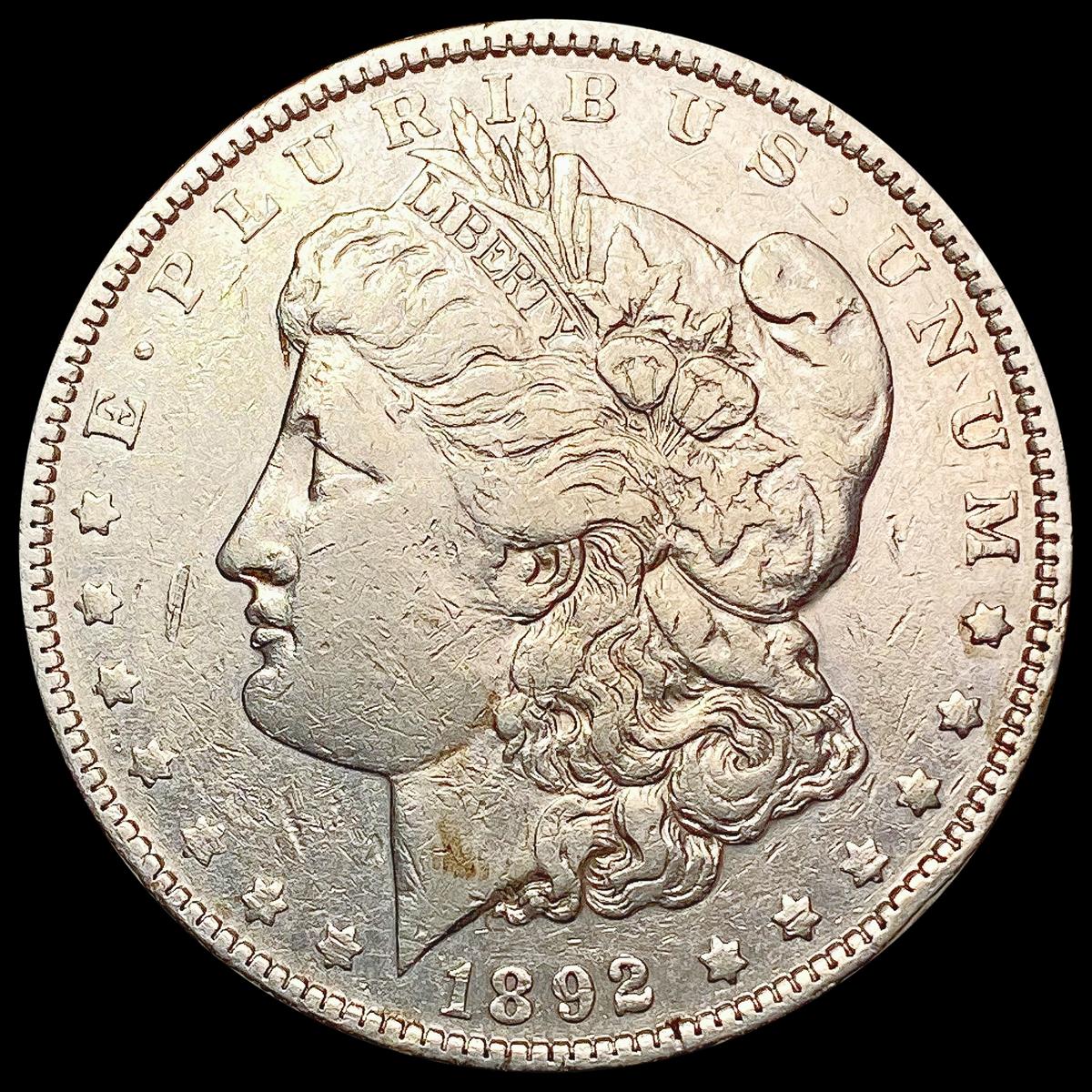 1892 Morgan Silver Dollar NEARLY UNCIRCULATED