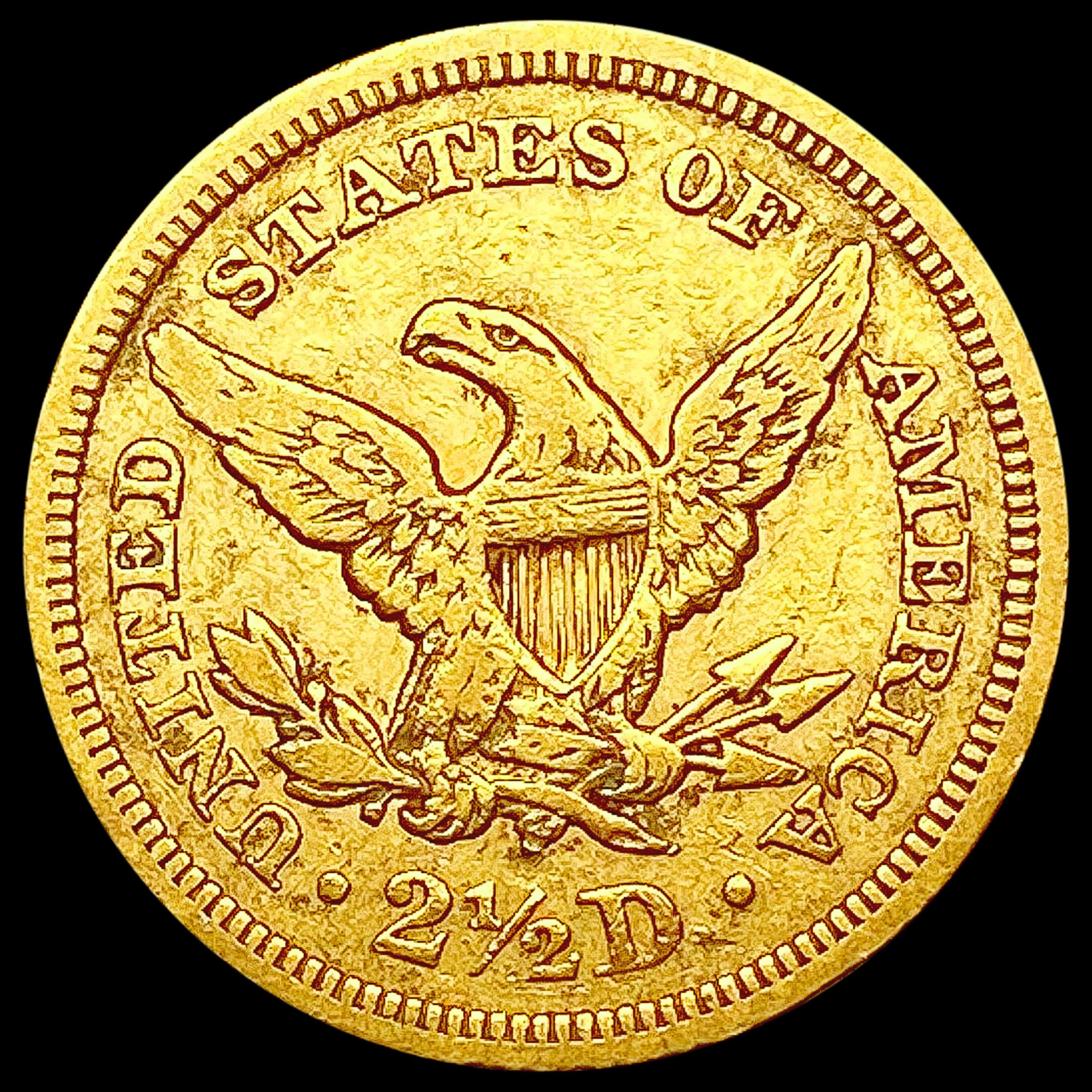 1854 $2.50 Gold Quarter Eagle CLOSELY UNCIRCULATED