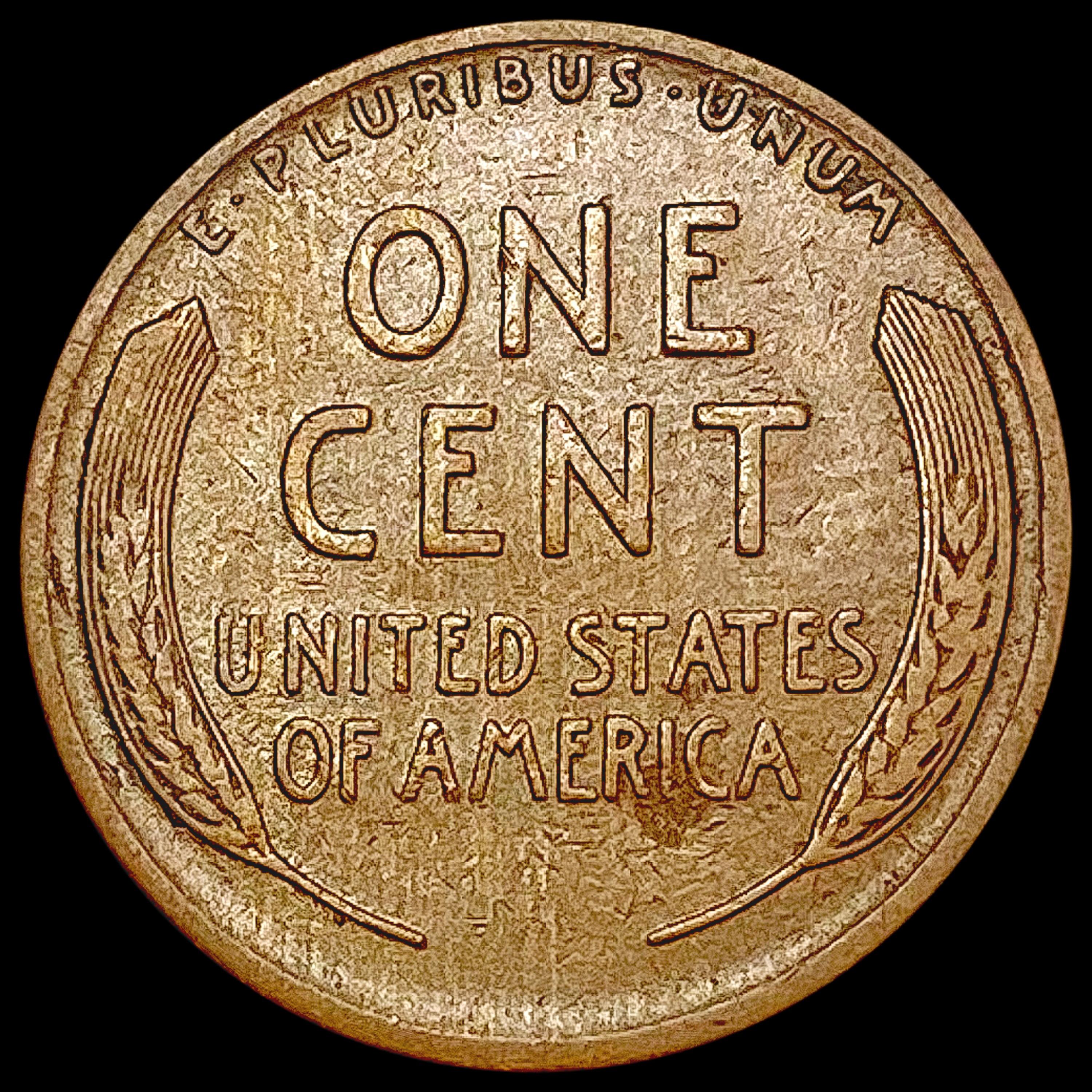 1913-S Wheat Cent NEARLY UNCIRCULATED