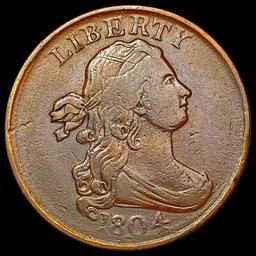 1804 Draped Bust Half Cent NEARLY UNCIRCULATED