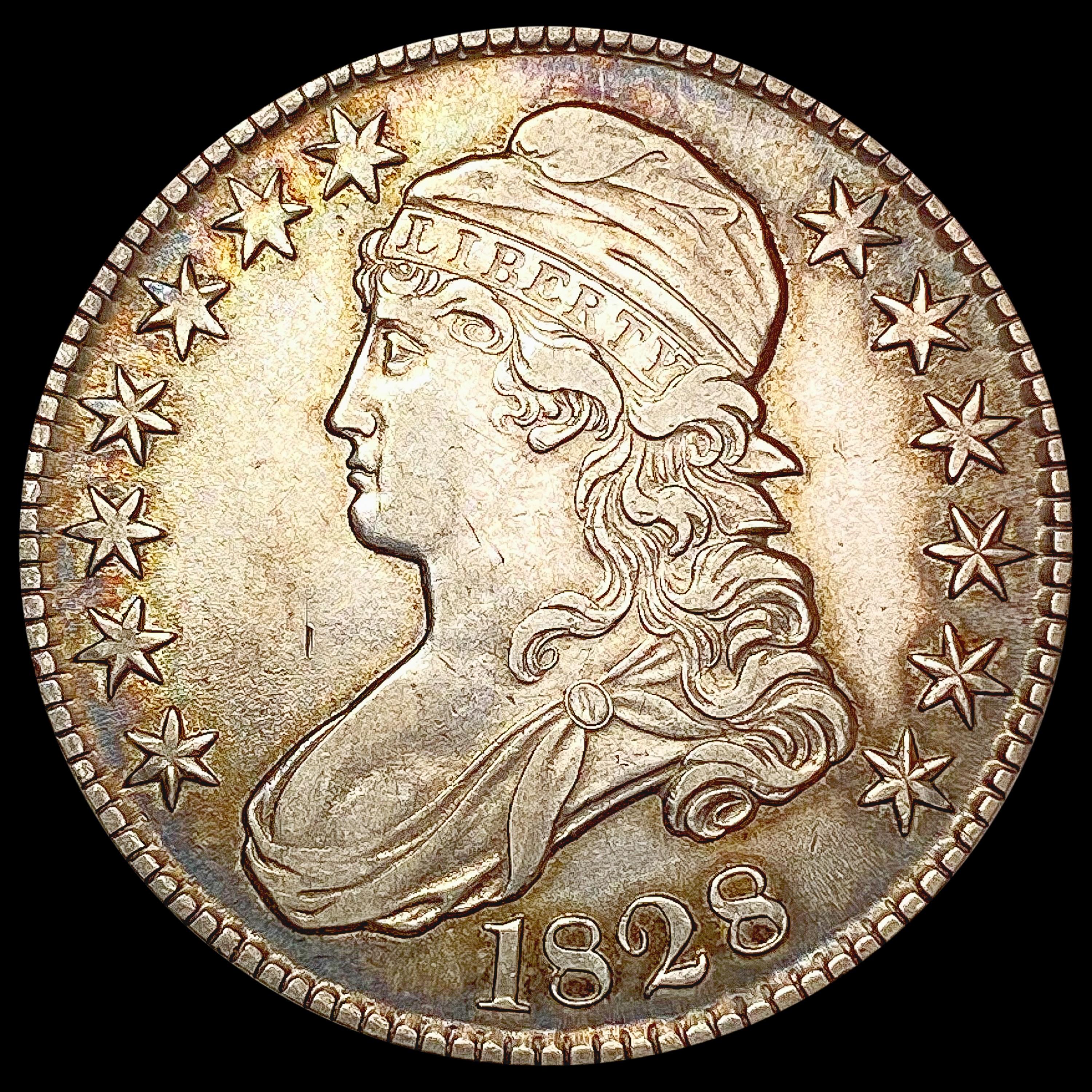 1828 Capped Bust Half Dollar CLOSELY UNCIRCULATED