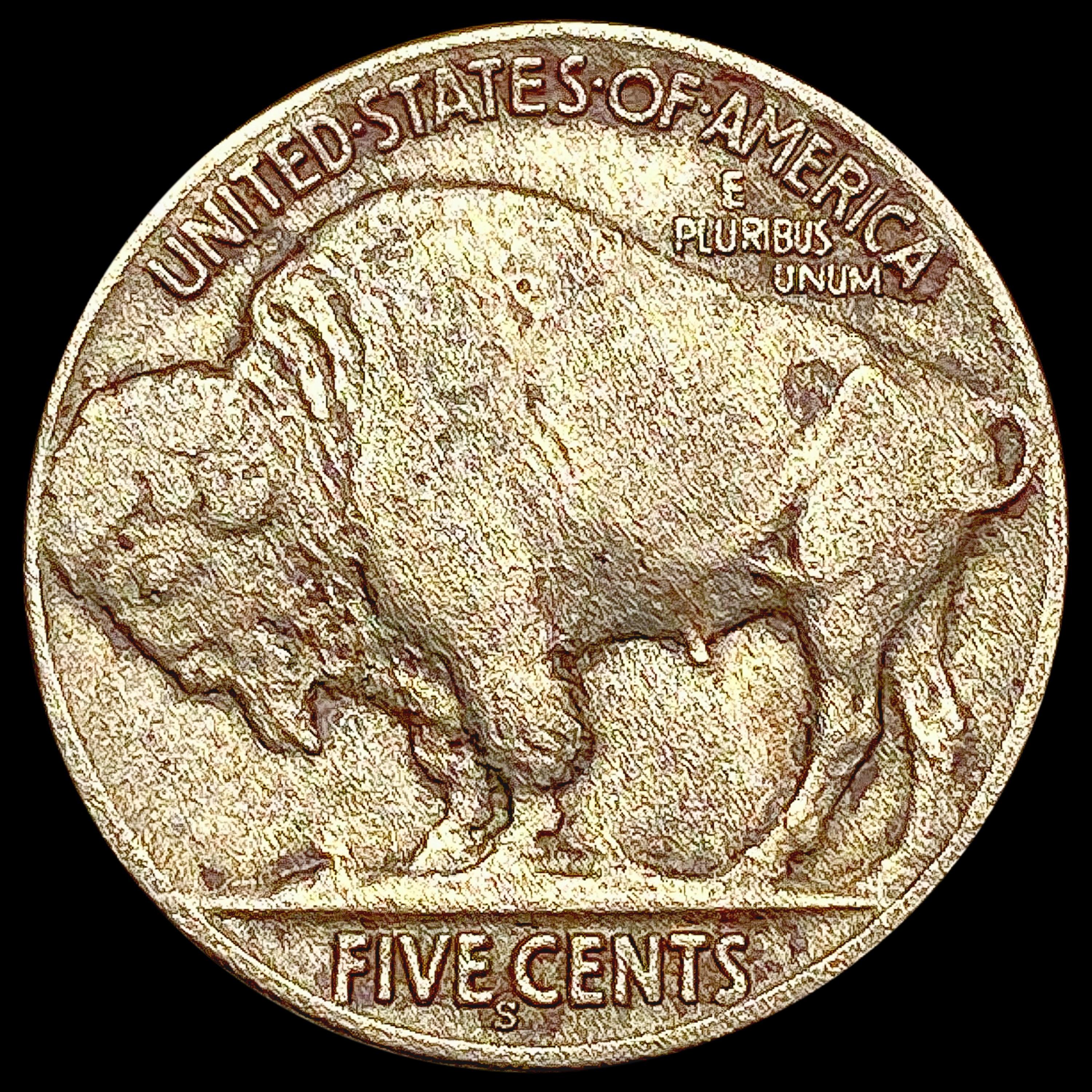 1924-S Buffalo Nickel LIGHTLY CIRCULATED