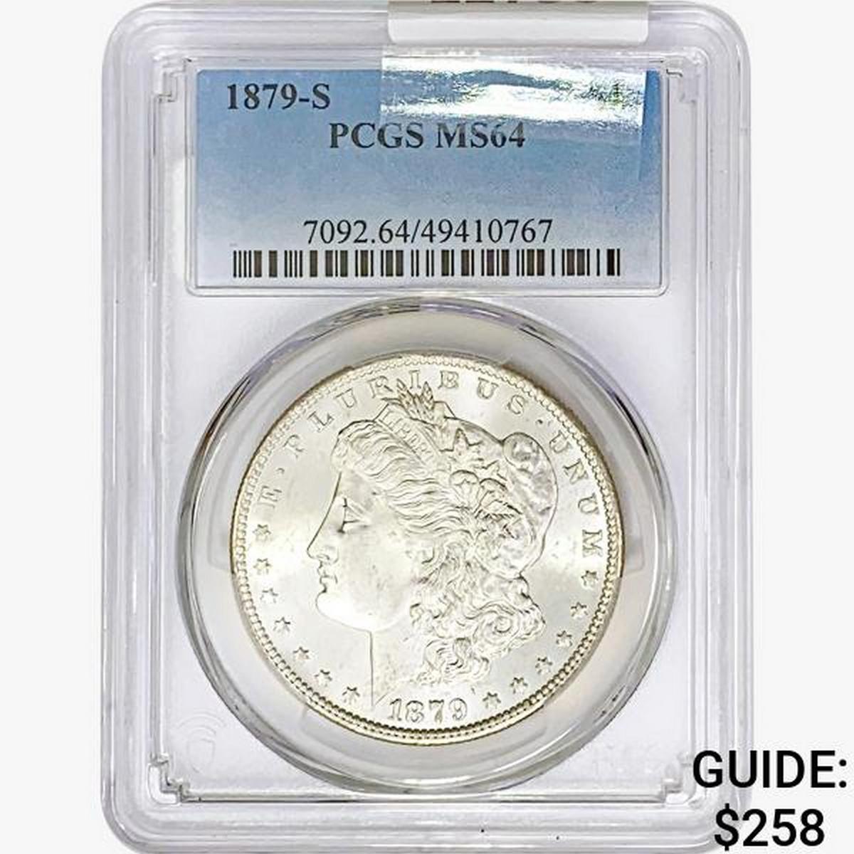 1879-S Morgan Silver Dollar PCGS MS64