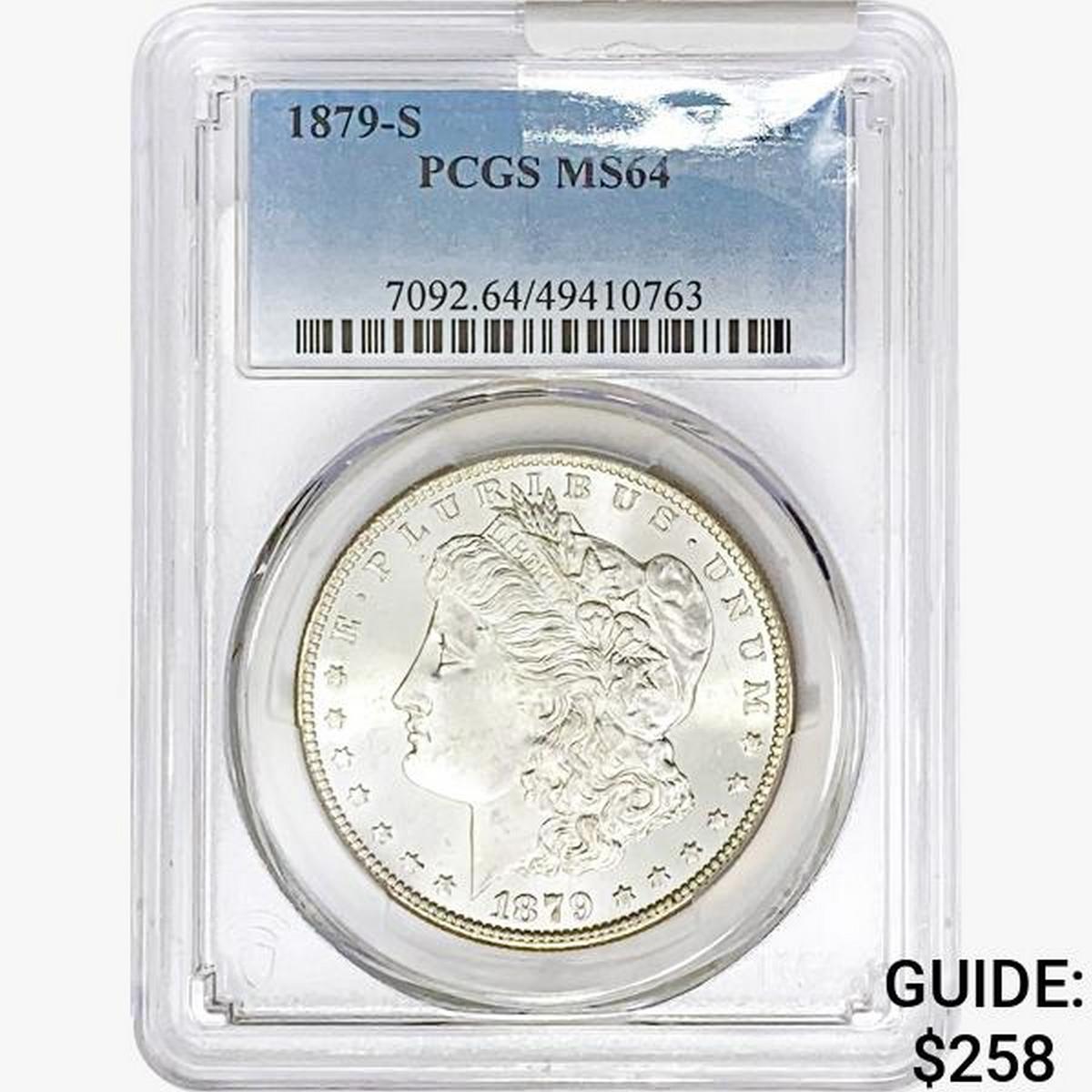 1879-S Morgan Silver Dollar PCGS MS64