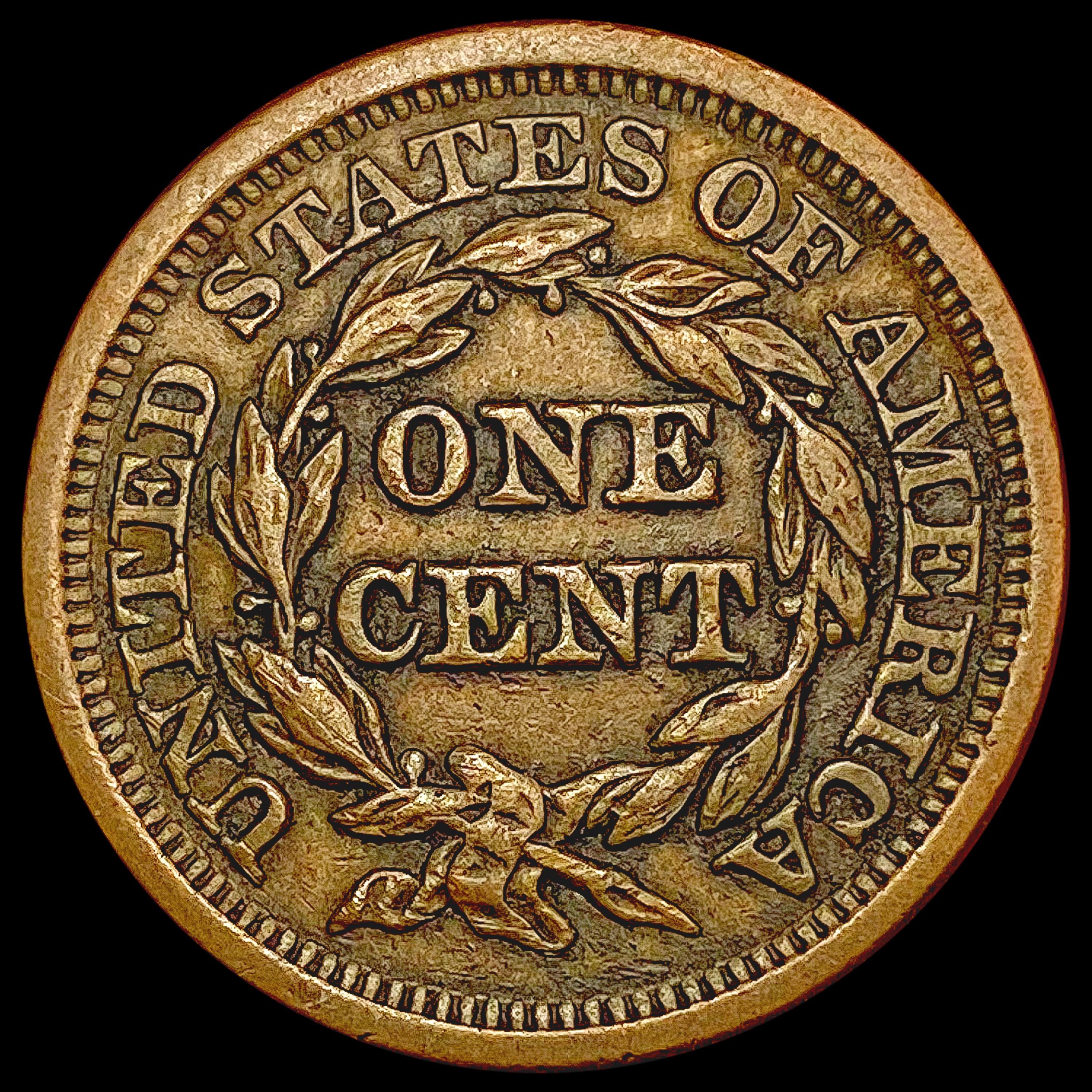 1846 Braided Hair Cent CLOSELY UNCIRCULATED