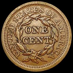 1852 Braided Hair Cent LIGHTLY CIRCULATED