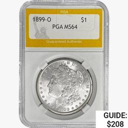 1899-O Morgan Silver Dollar PGA MS64