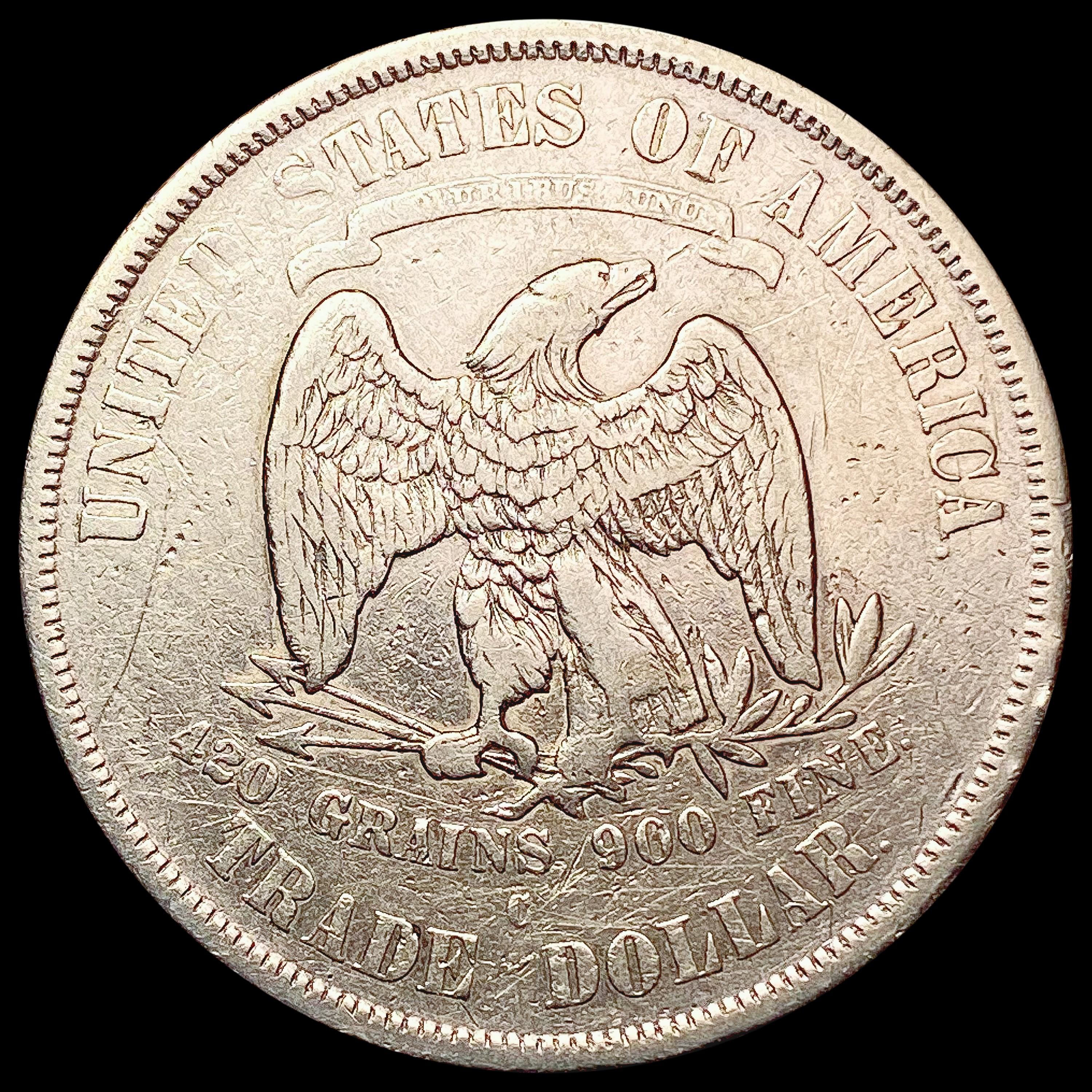 1875-CC Silver Trade Dollar NICELY CIRCULATED