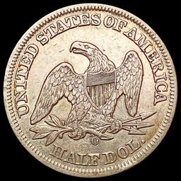 1858-O Seated Liberty Half Dollar CHOICE AU