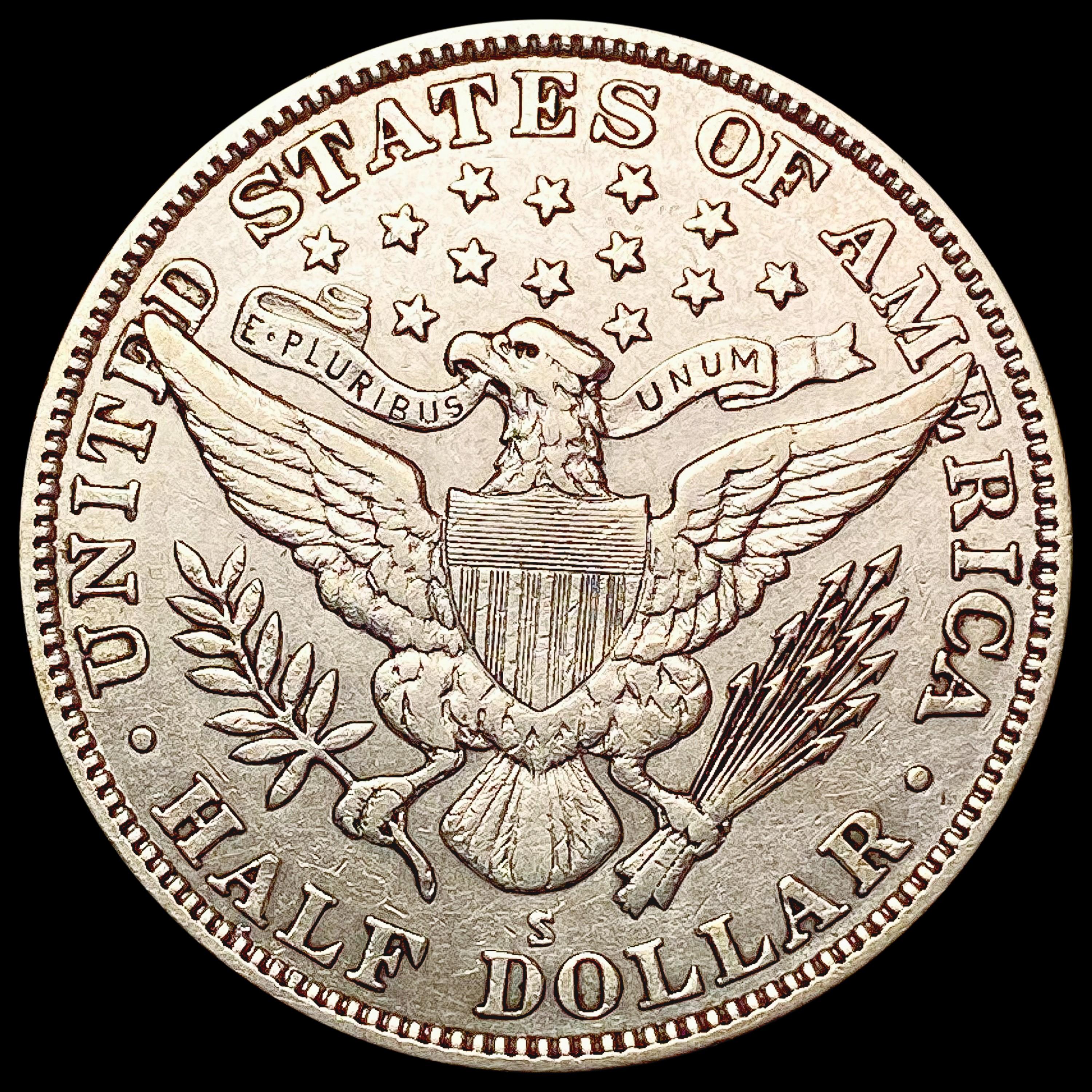 1915-S Barber Half Dollar CLOSELY UNCIRCULATED