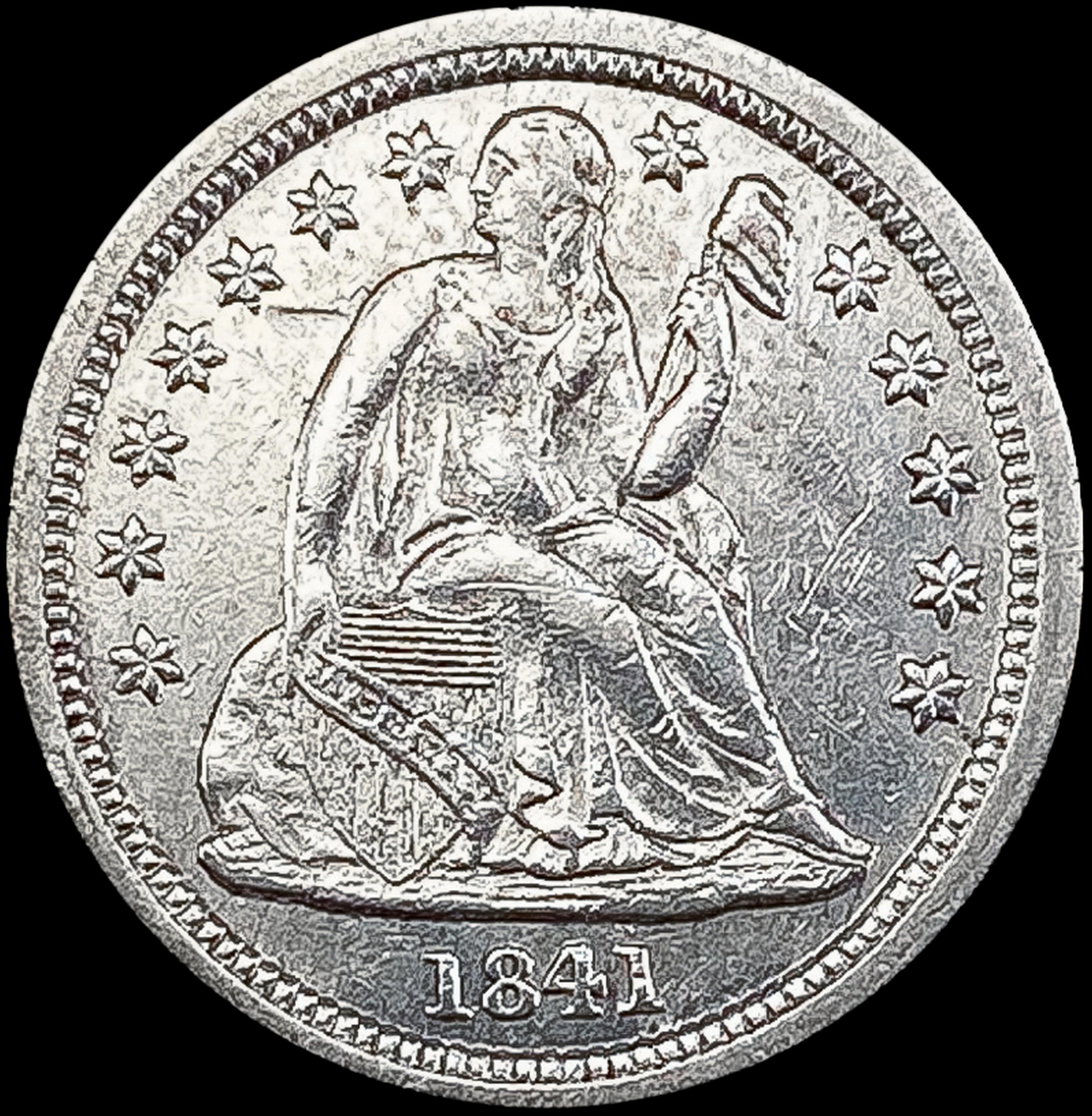 1841-O Seated Liberty Dime CLOSELY UNCIRCULATED