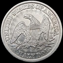 1853-O Arws & Rays Seated Liberty Half Dollar CLOS