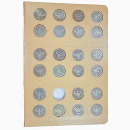 1892-1916 Barber Quarter Book (71 Coins)