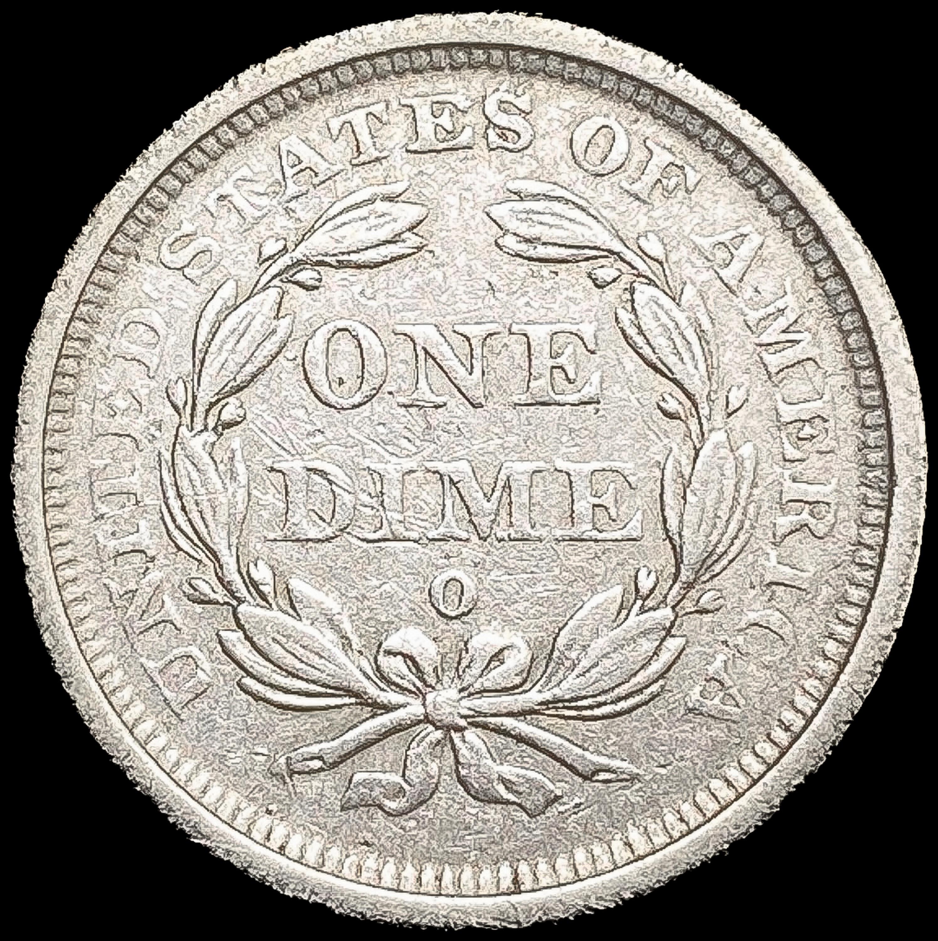 1842-O Seated Liberty Dime CLOSELY UNCIRCULATED