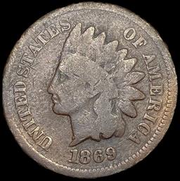 1869 Indian Head Cent NICELY CIRCULATED