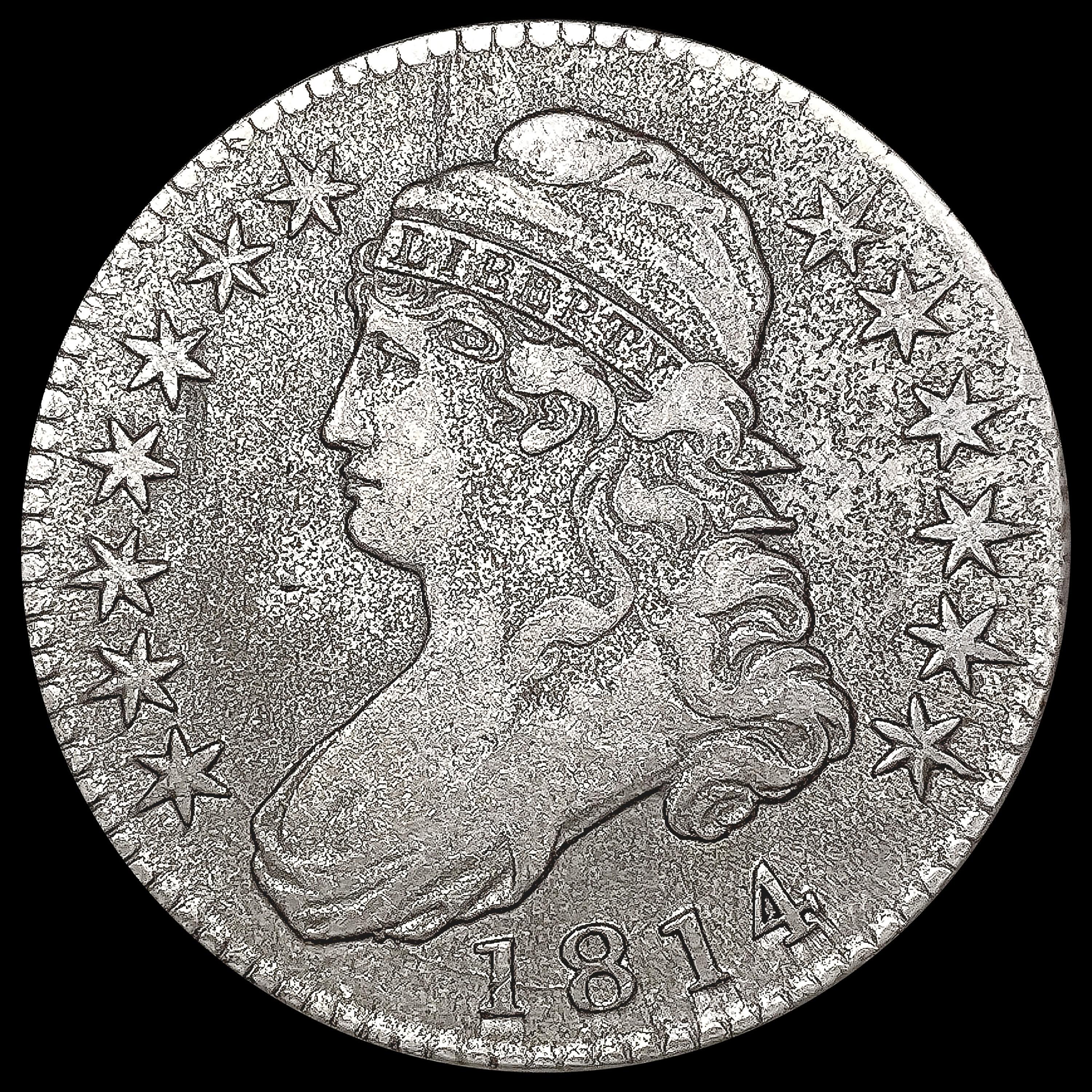 1814 Capped Bust Half Dollar LIGHTLY CIRCULATED