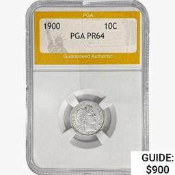 1900 Barber Dime PGA PR64