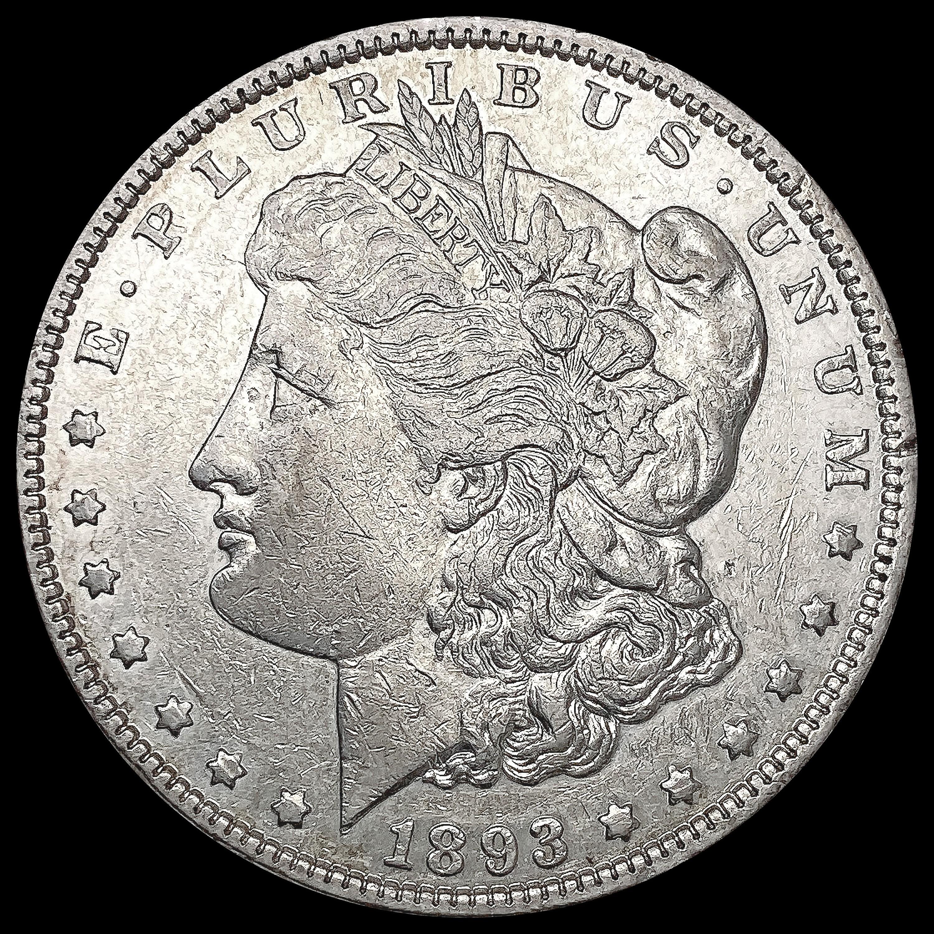 1893 Morgan Silver Dollar NEARLY UNCIRCULATED