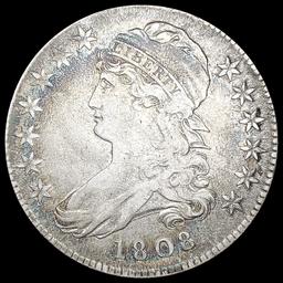 1808 Capped Bust Half Dollar LIGHTLY CIRCULATED