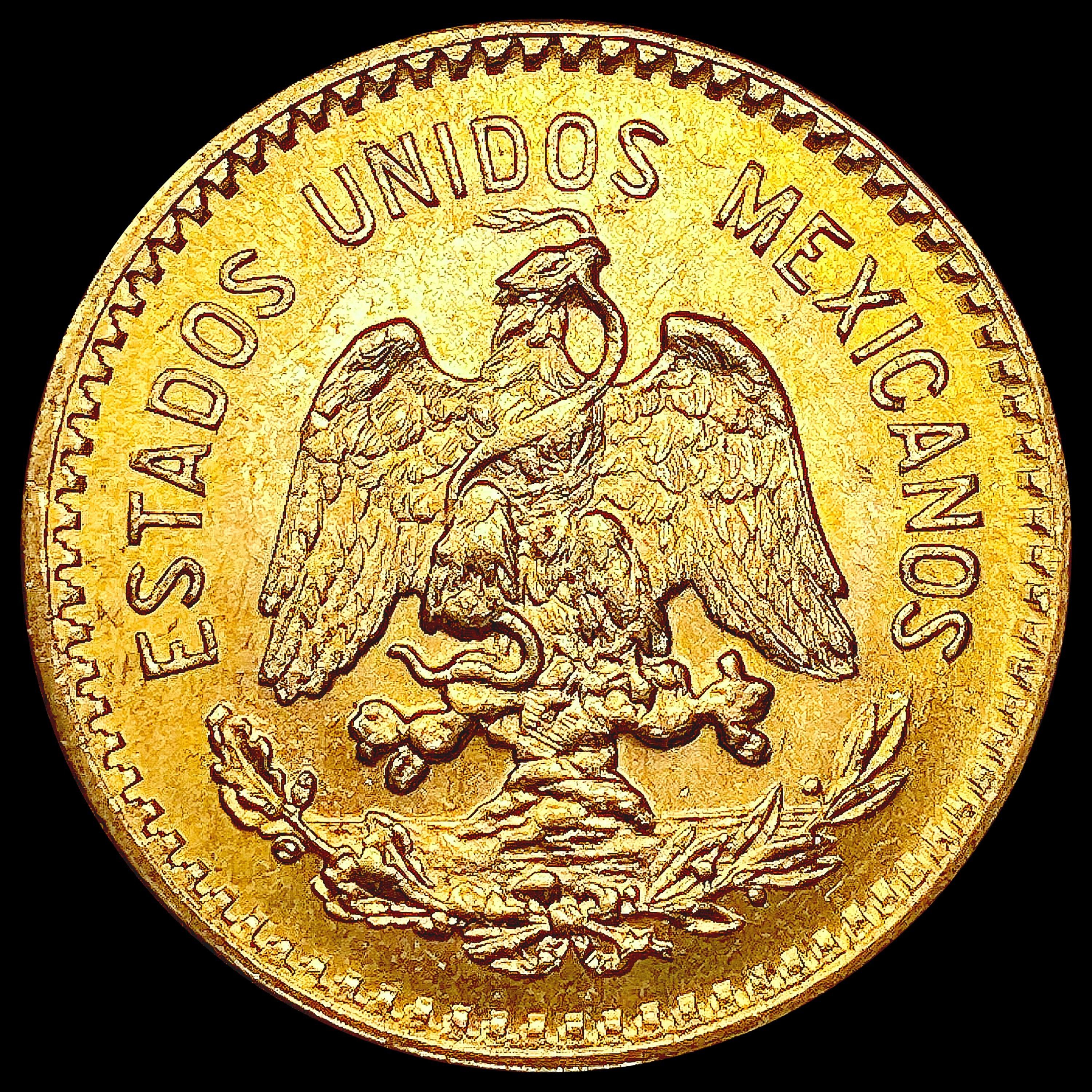 1959 Mexico .2411oz Gold 10 Pesos CHOICE BU