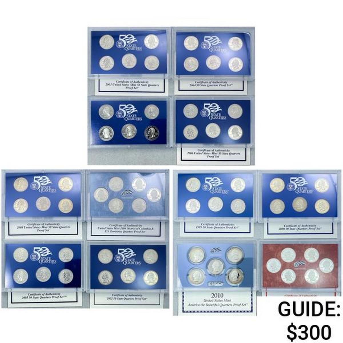 1999-2010 US Proof Mint Sets [60 Coins]